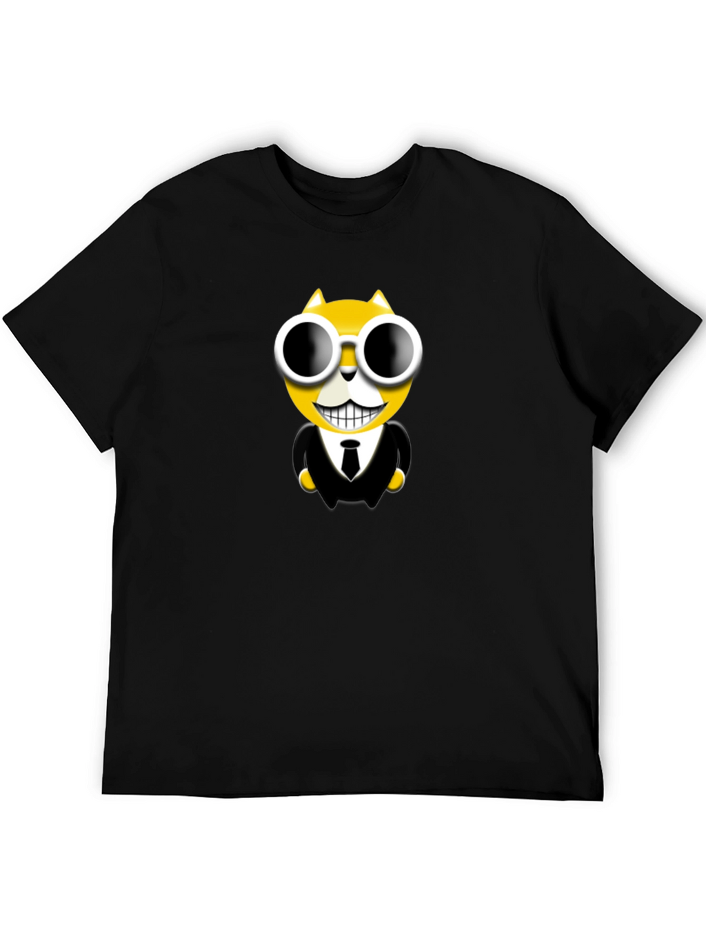 Cool Cat in Suit Graphic T-Shirt