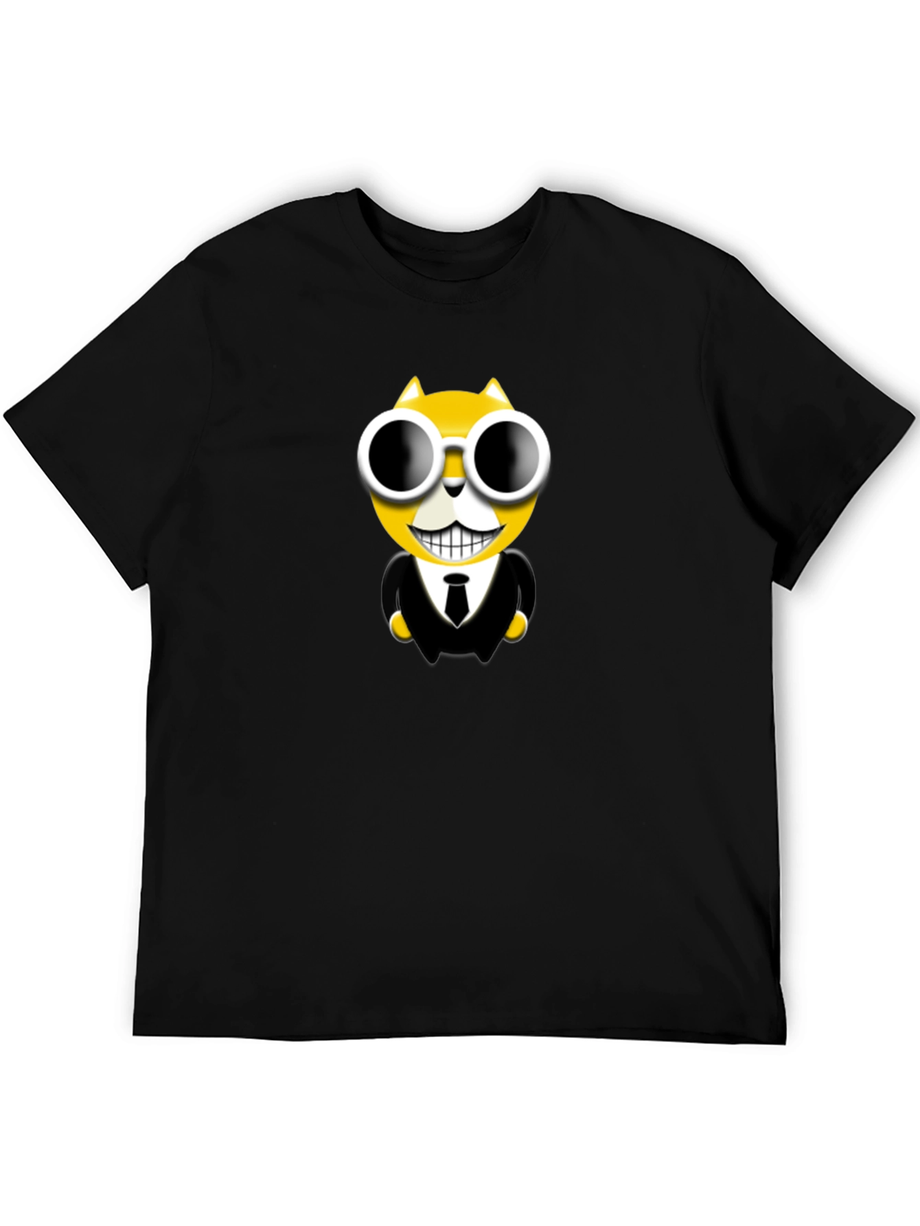 Cool Cat in Suit Graphic T-Shirt