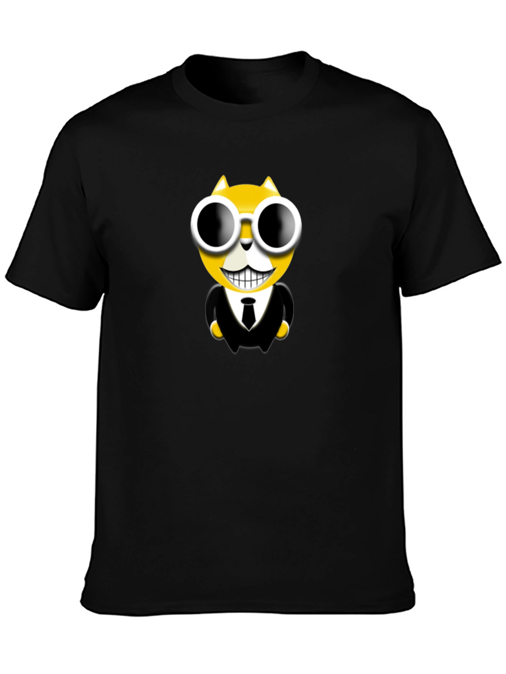 Cool Cat in Suit Graphic T-Shirt