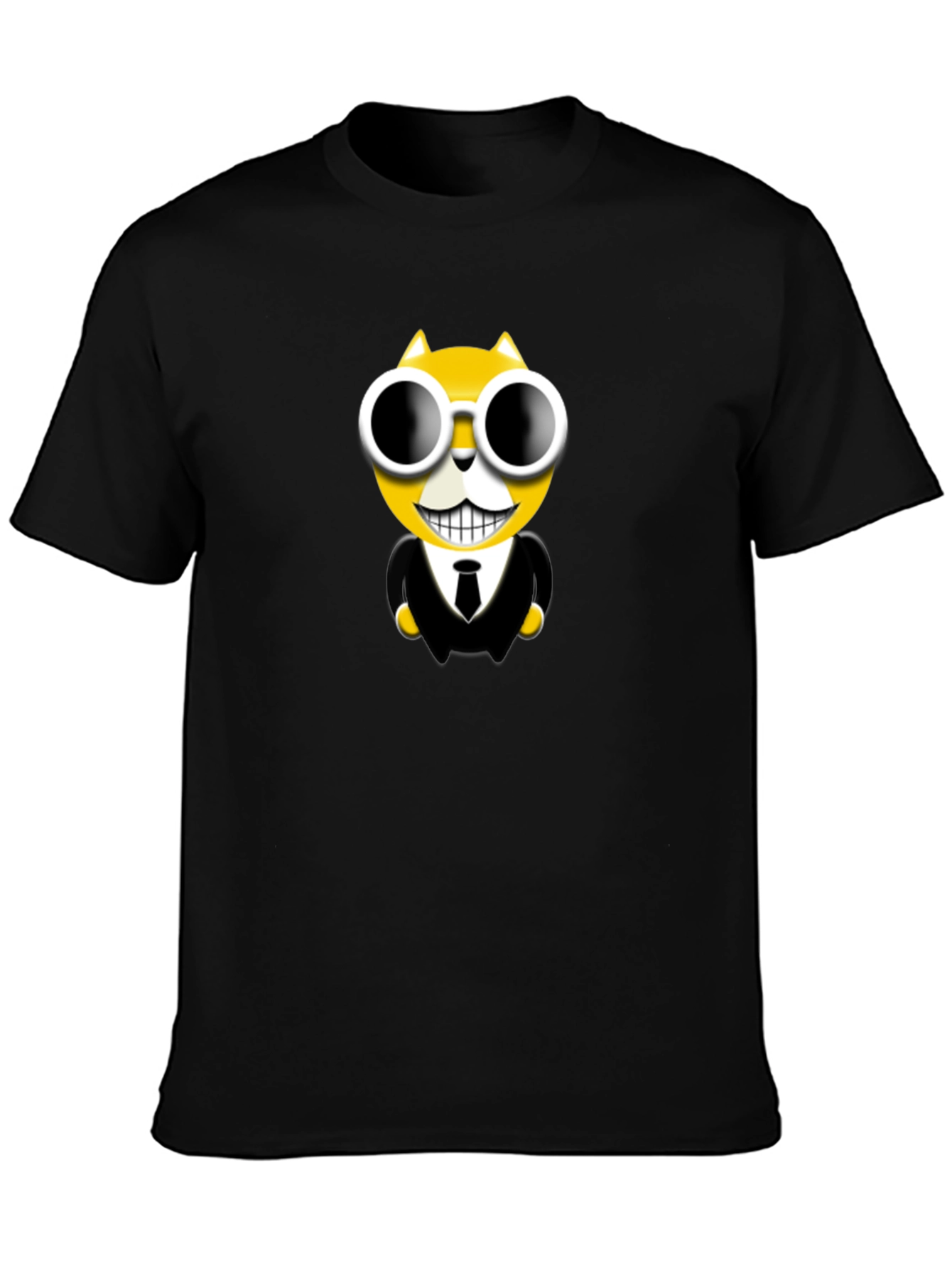 Cool Cat in Suit Graphic T-Shirt