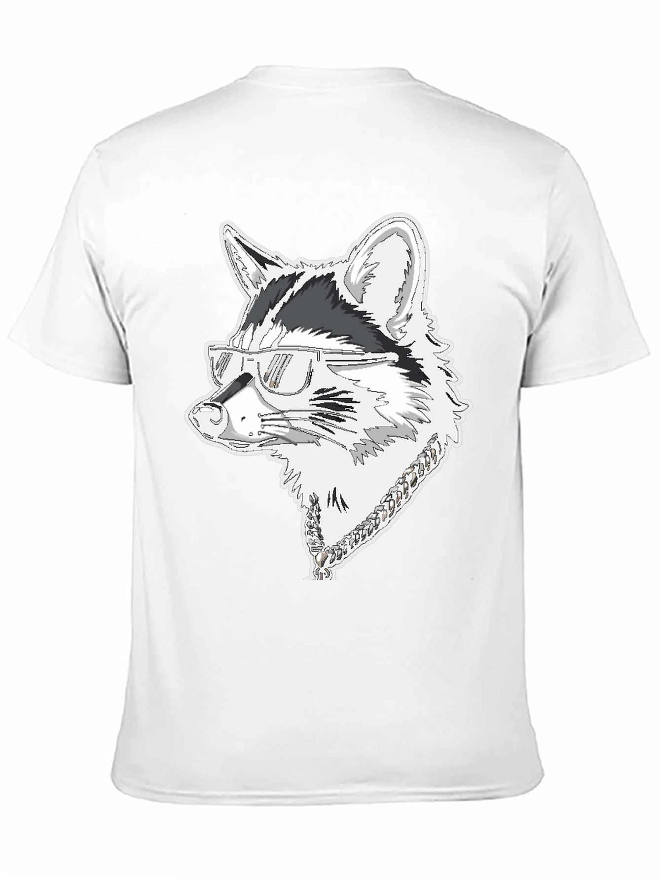 Cool Raccoon Graphic Tee - Black Cotton T-Shirt