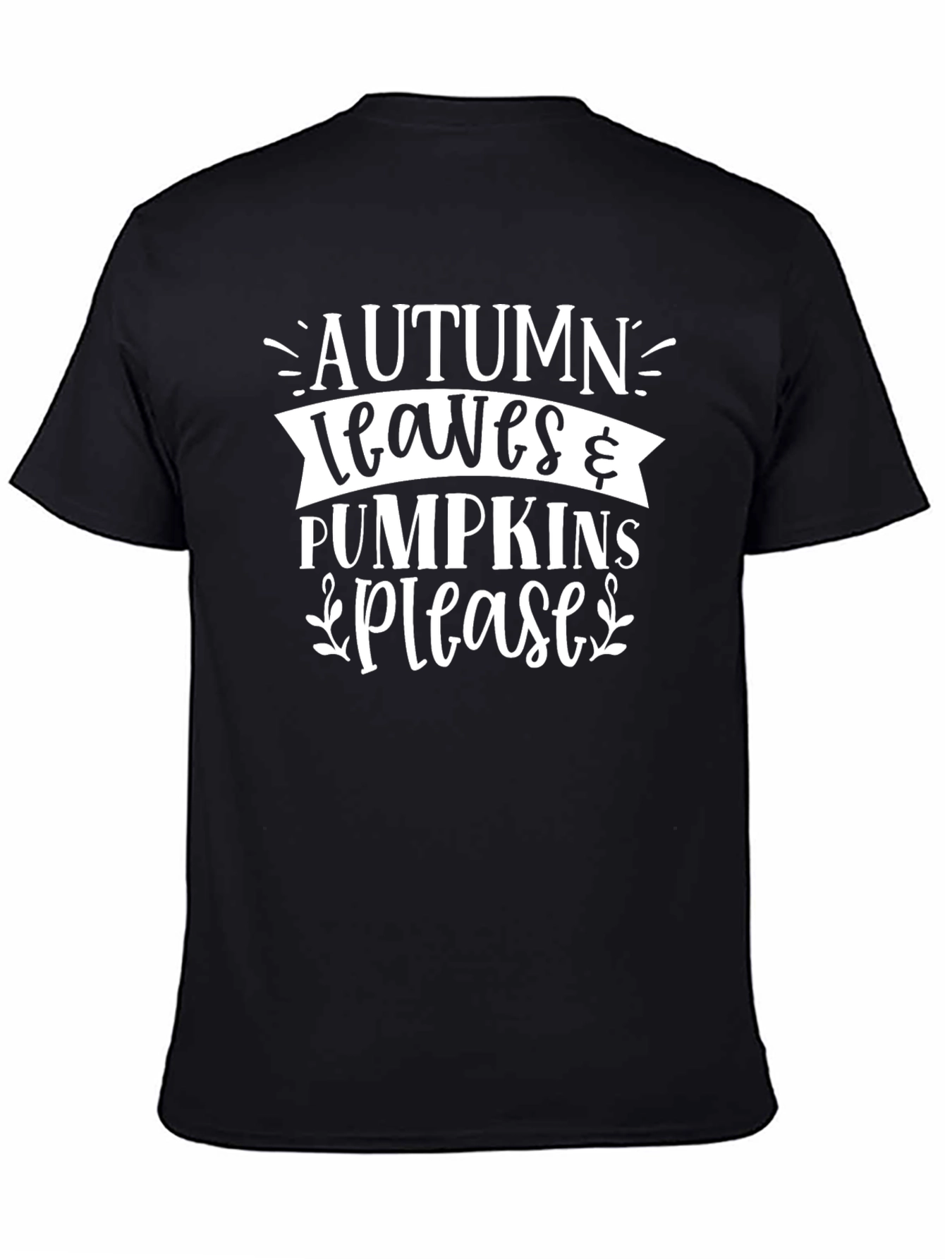 Autumn Leaves & Pumpkins Please T-Shirt