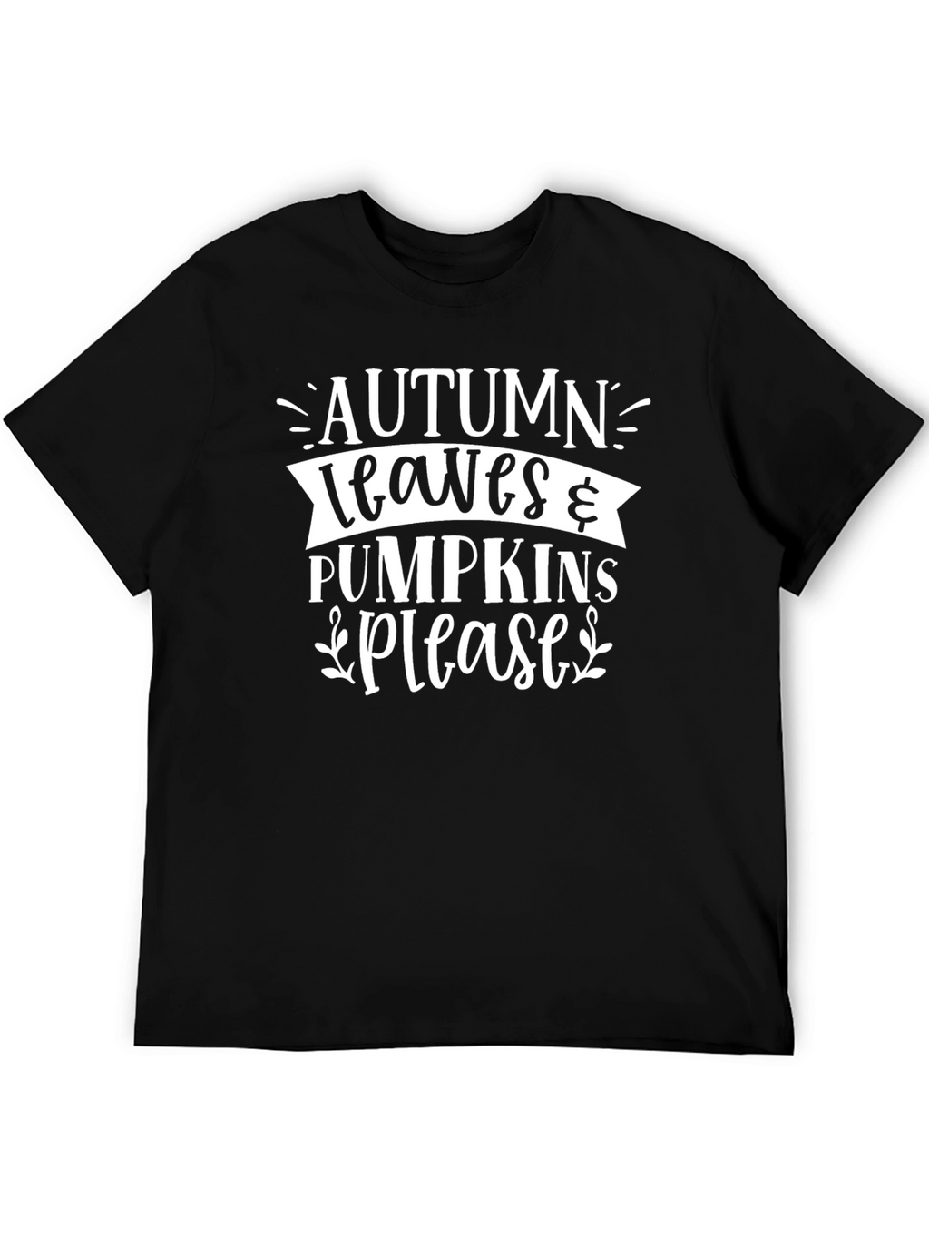 Autumn Leaves & Pumpkins Please T-Shirt