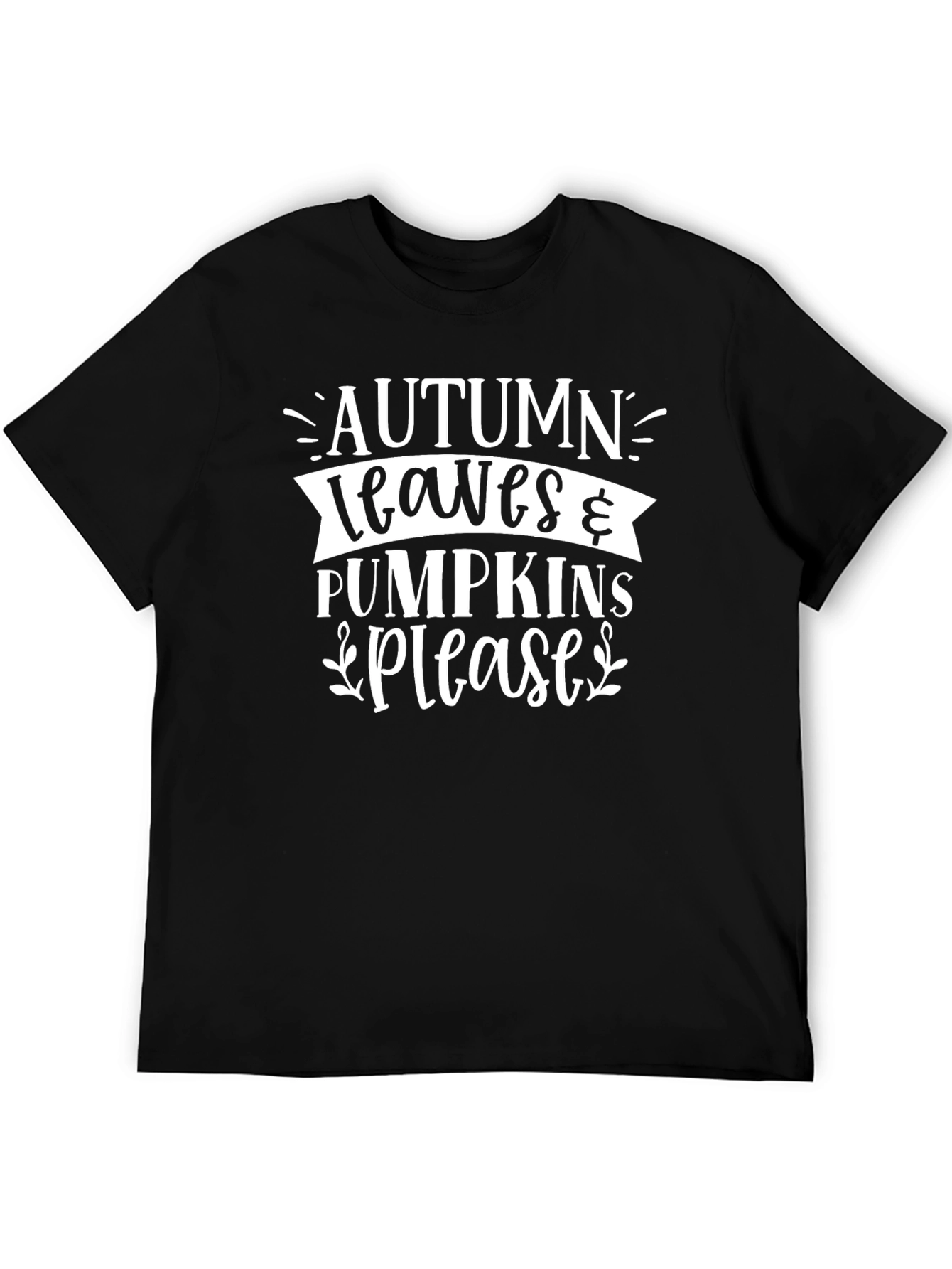 Autumn Leaves & Pumpkins Please T-Shirt