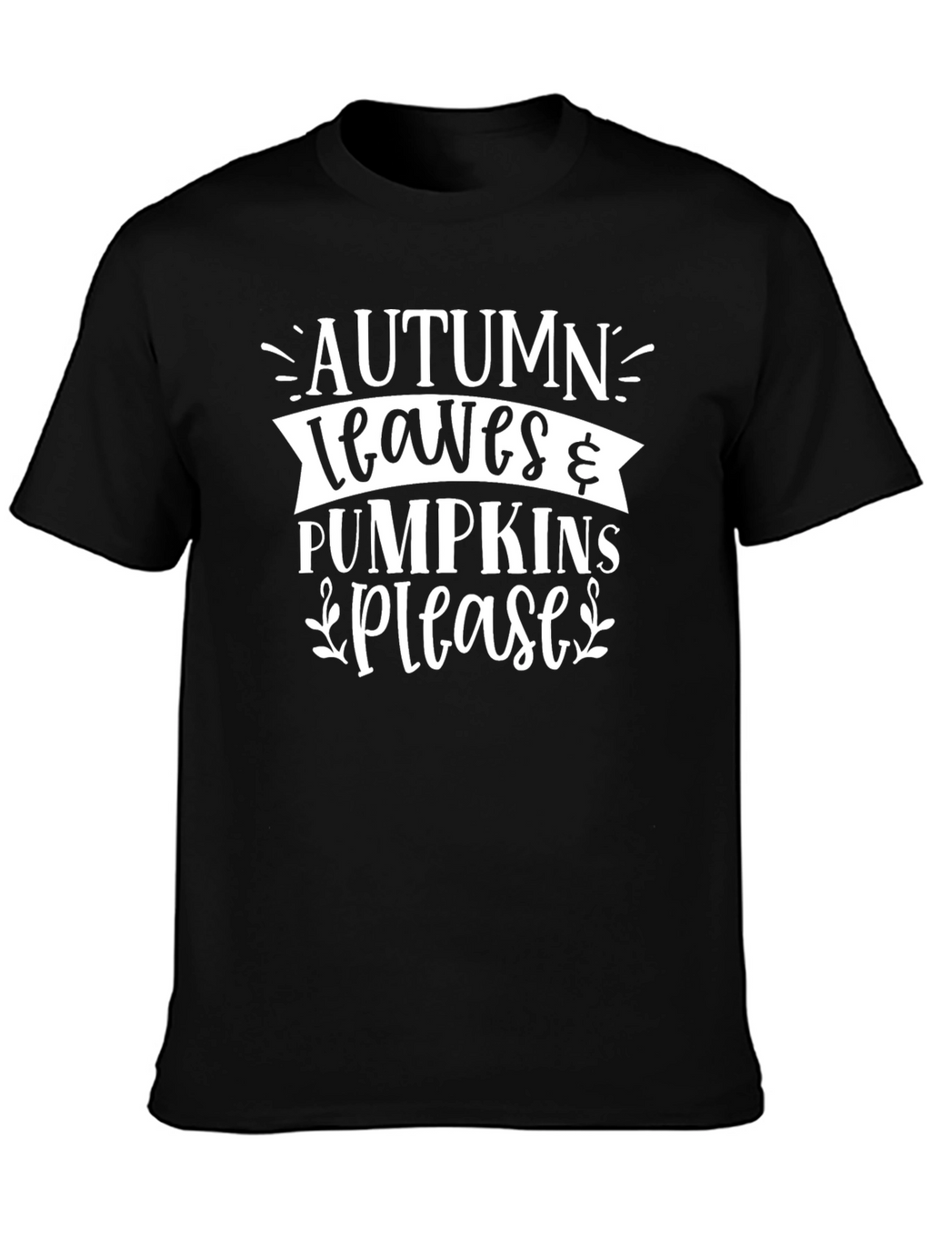Autumn Leaves & Pumpkins Please T-Shirt