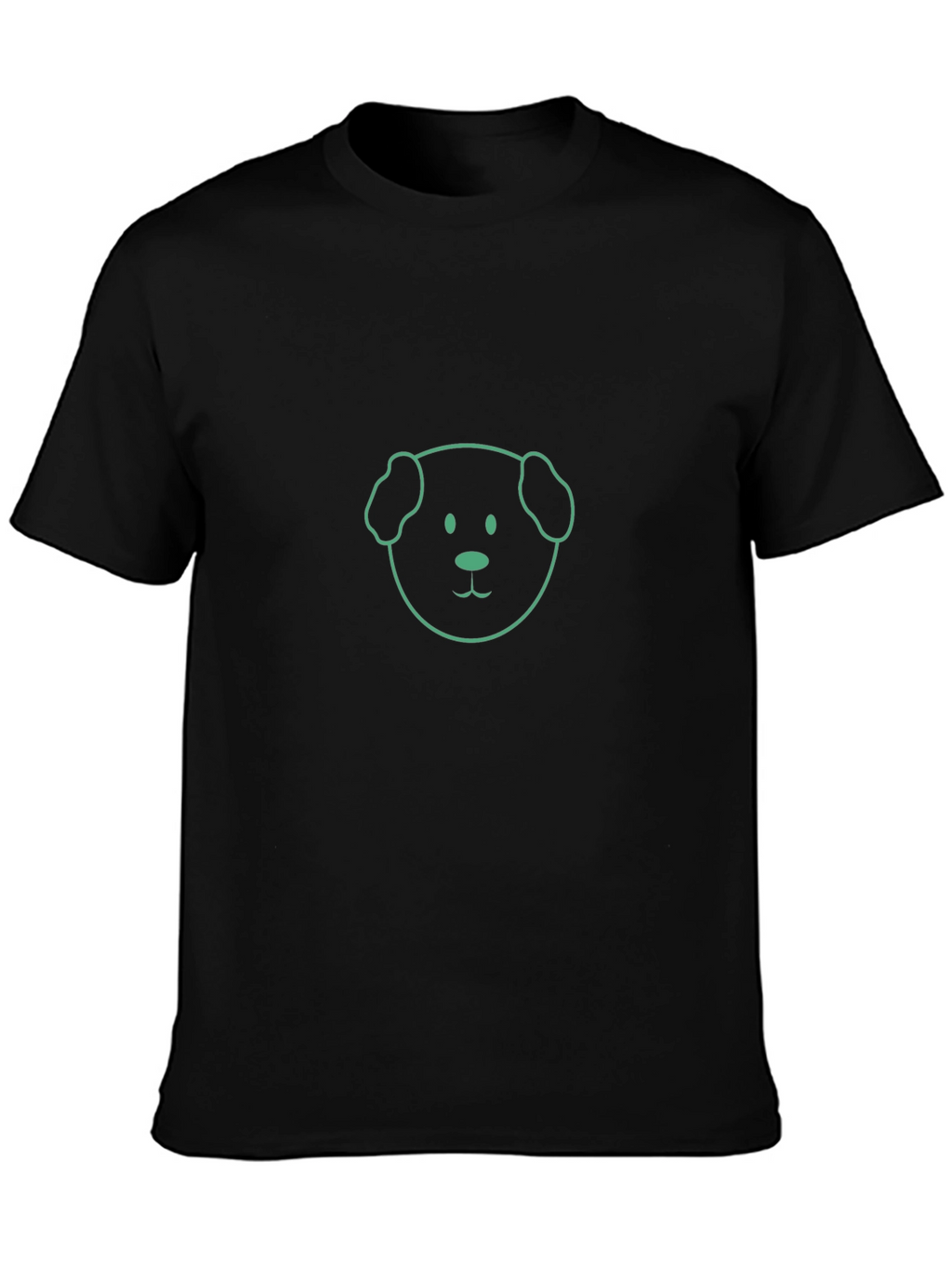 Dog Graphic Tee - Casual Black T-Shirt