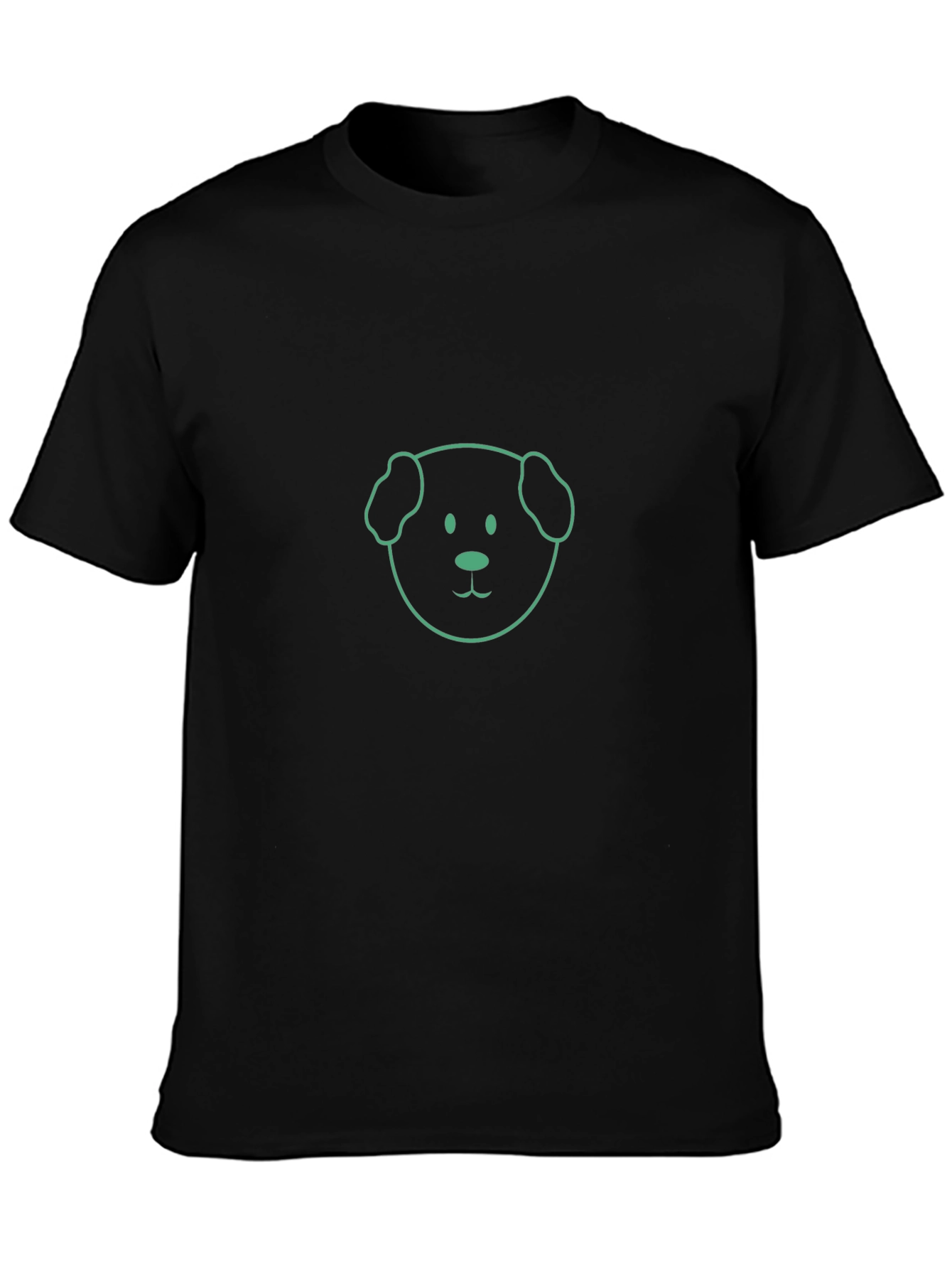 Dog Graphic Tee - Casual Black T-Shirt