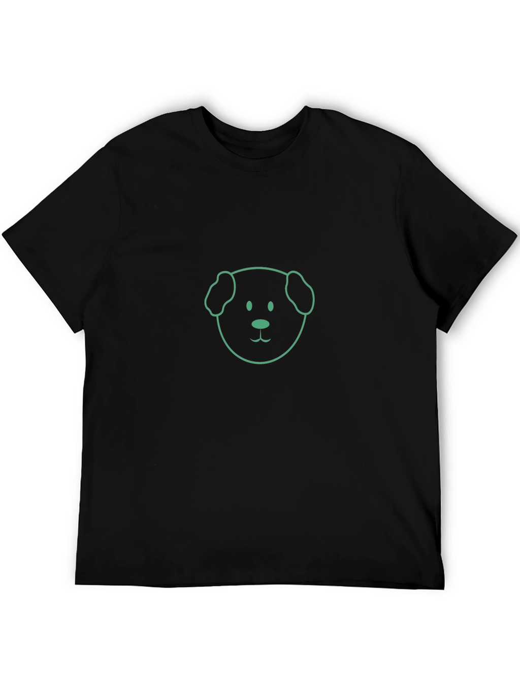Dog Graphic Tee - Casual Black T-Shirt