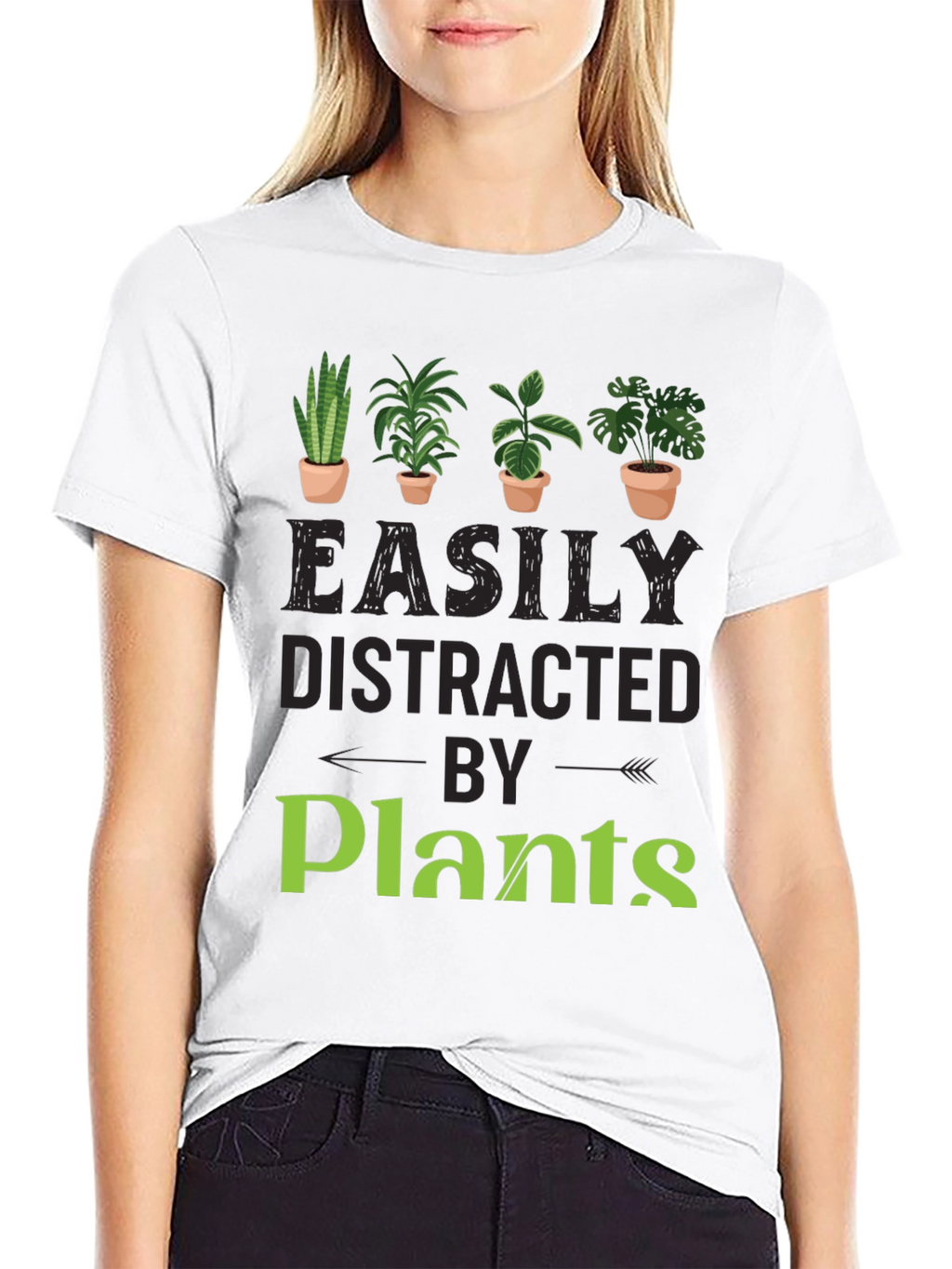 Easily Distracted By Plants Graphic T-Shirt