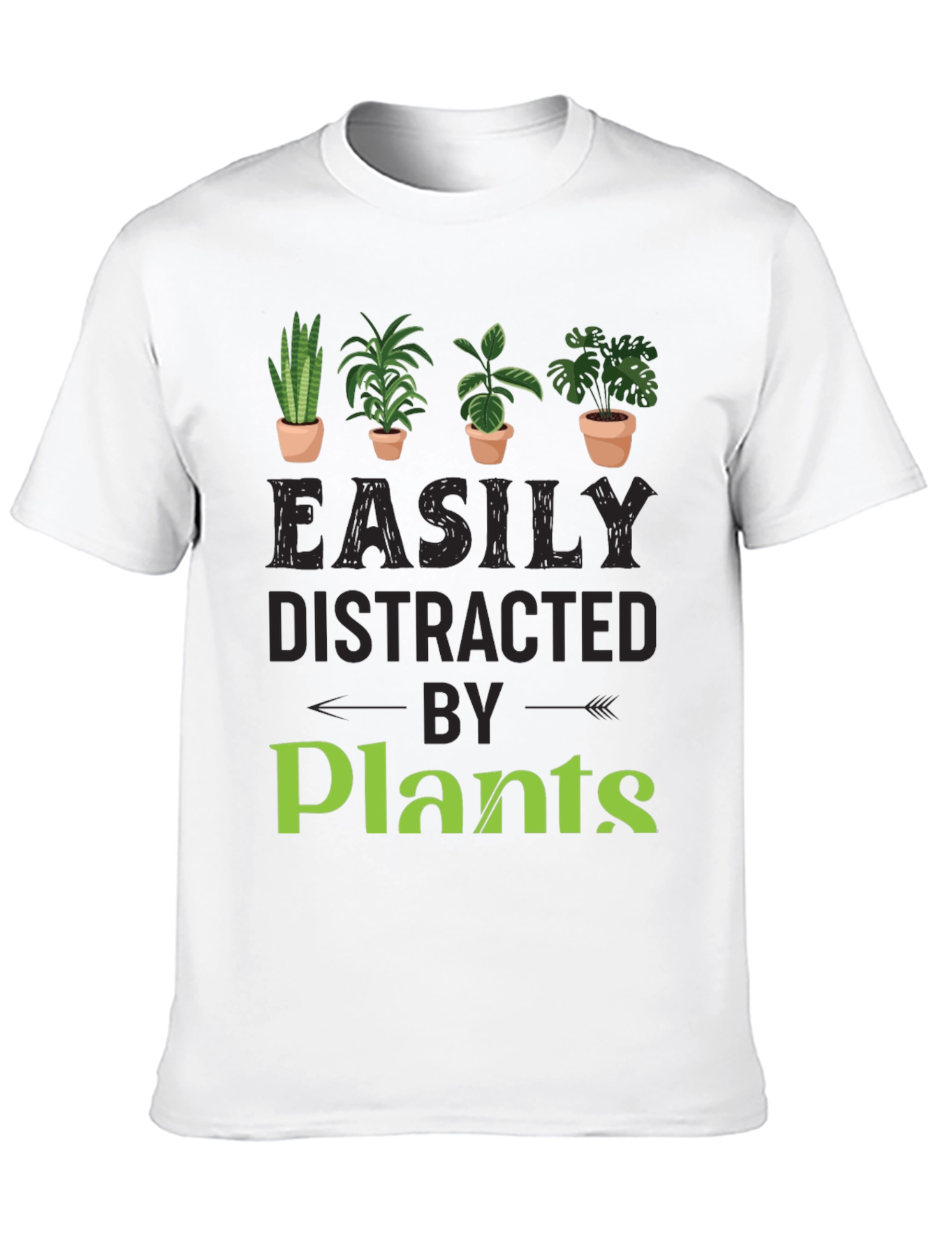 Easily Distracted By Plants Graphic T-Shirt