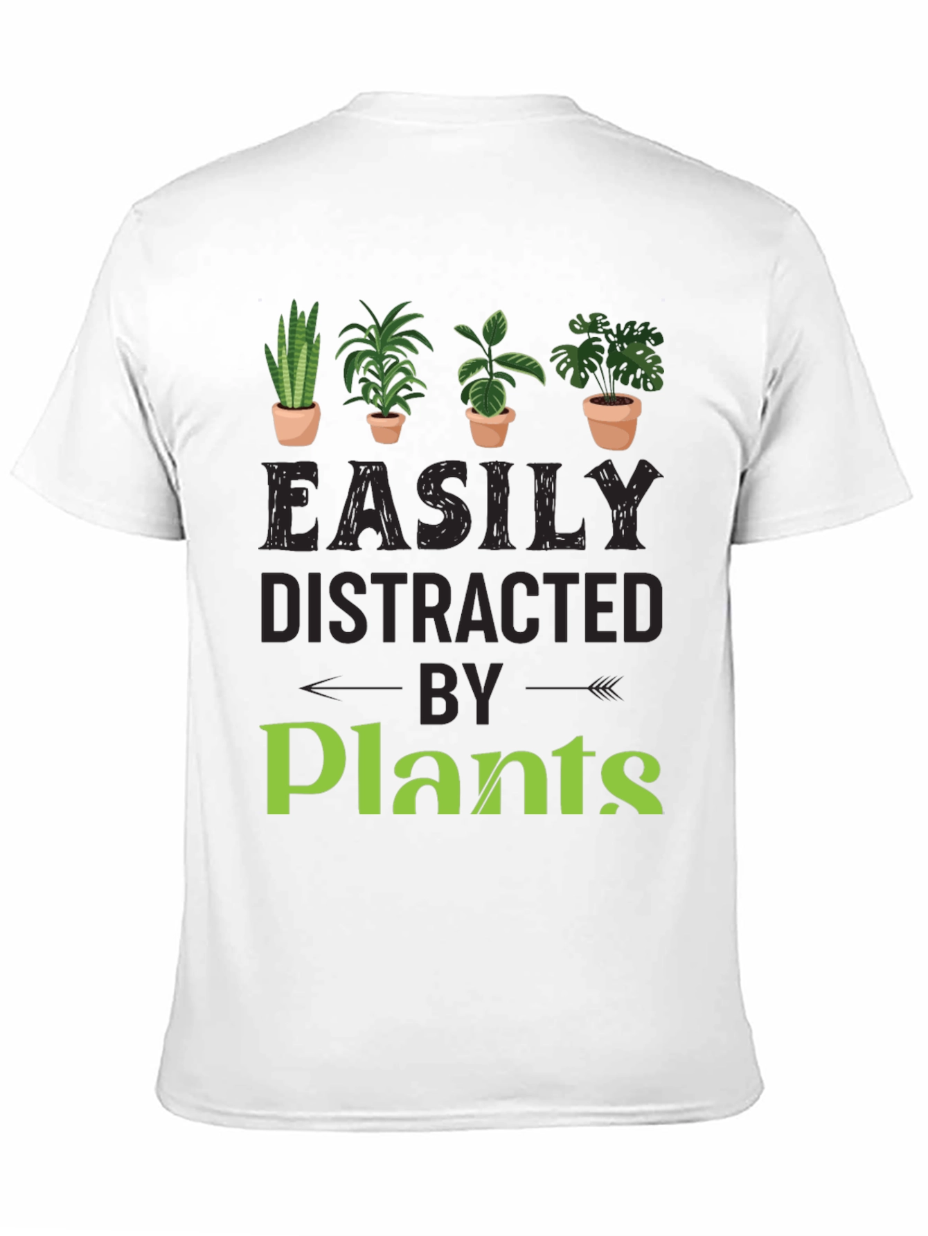 Easily Distracted By Plants Graphic T-Shirt