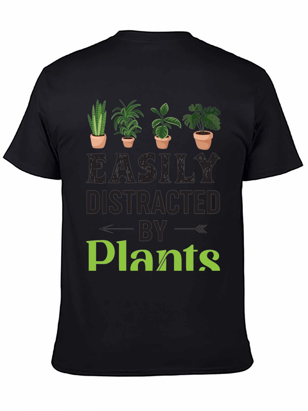 Easily Distracted By Plants Graphic T-Shirt