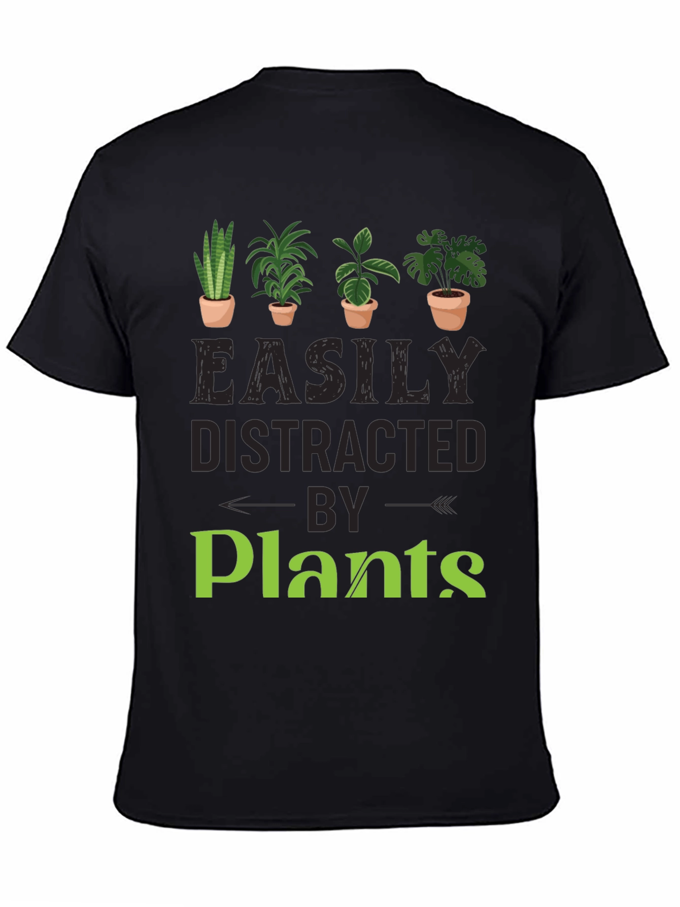 Easily Distracted By Plants Graphic T-Shirt