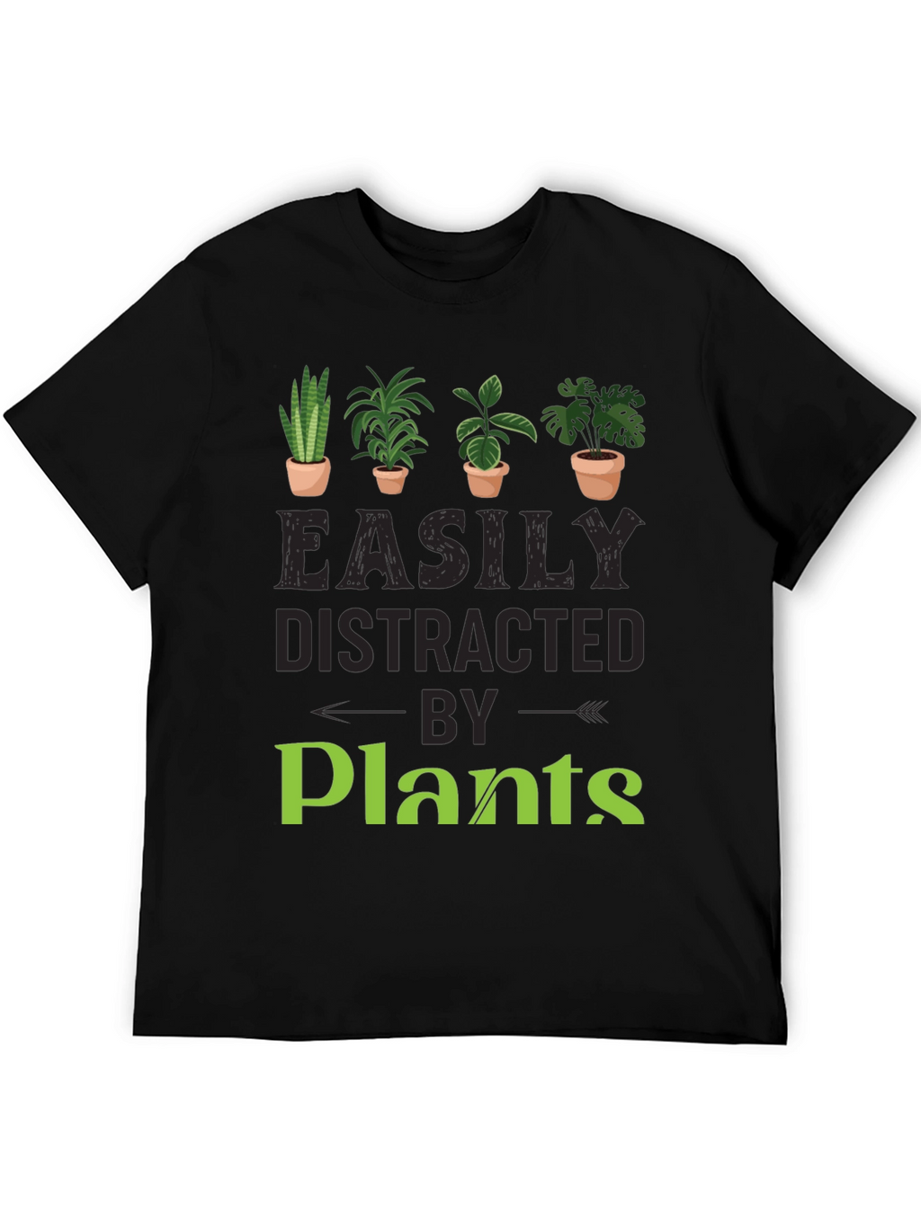 Easily Distracted By Plants Graphic T-Shirt