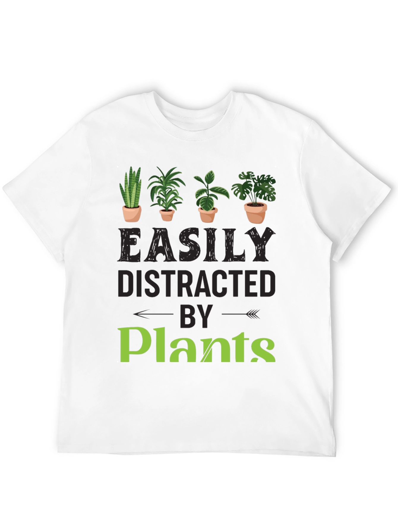 Easily Distracted By Plants Graphic T-Shirt
