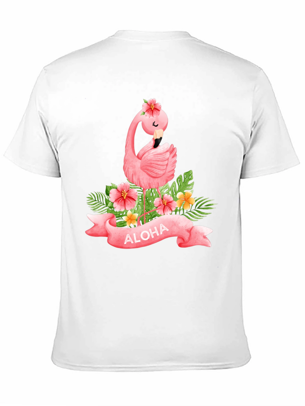 Aloha Flamingo Black T-Shirt