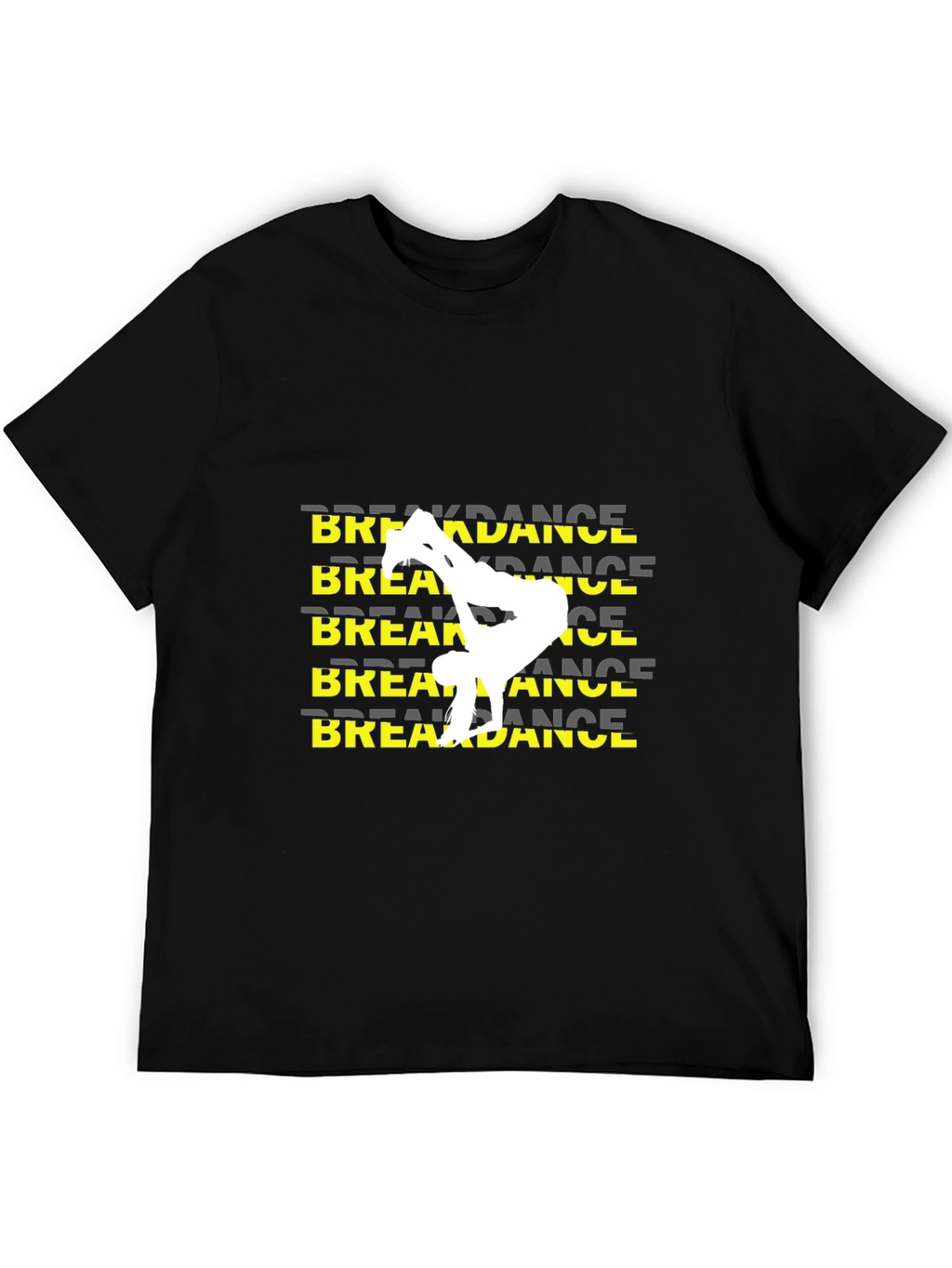 Black Breakdance Graphic T-Shirt
