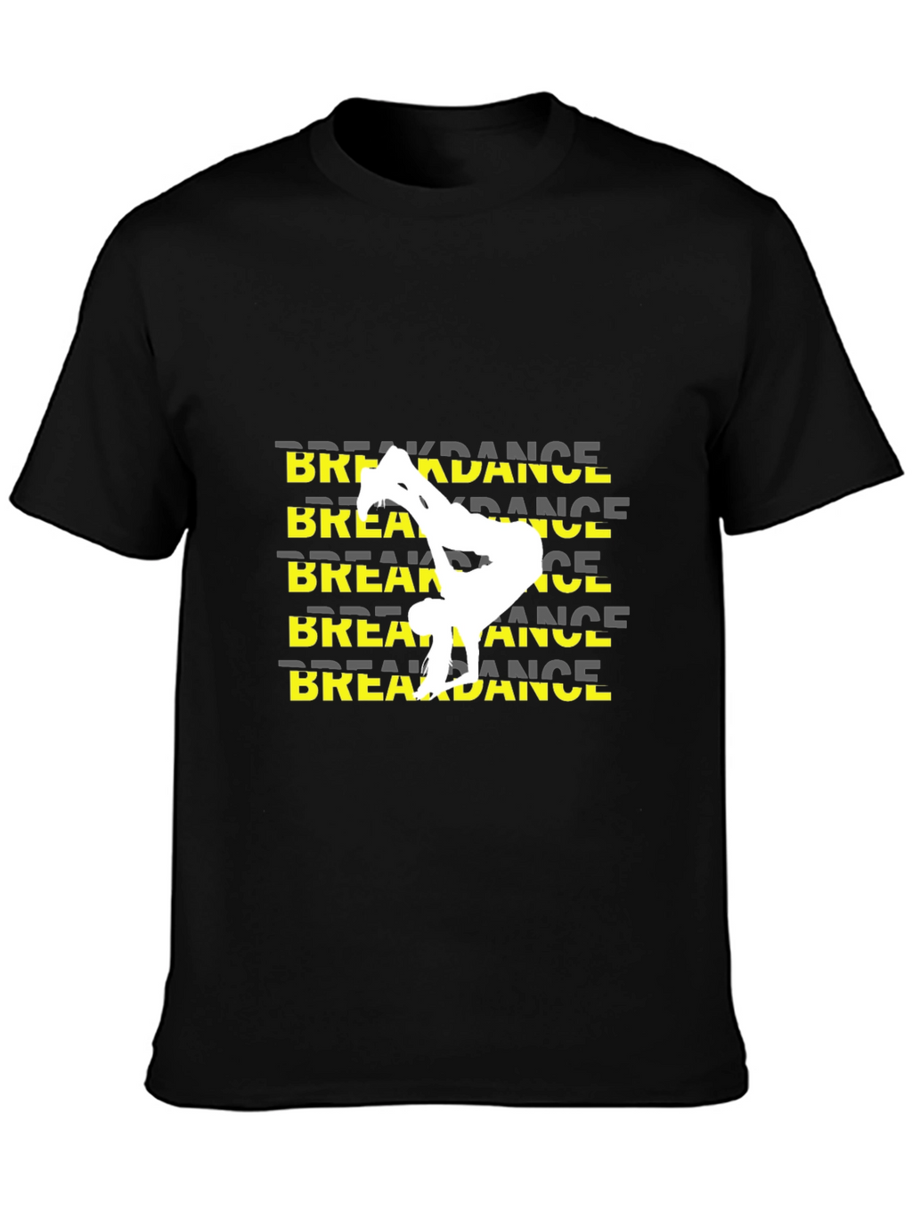 Black Breakdance Graphic T-Shirt
