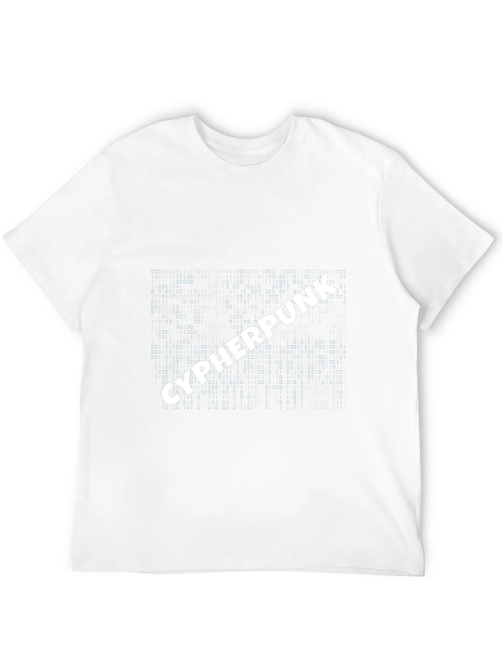 Cyberpunk Style T-Shirt: Matrix Code Design