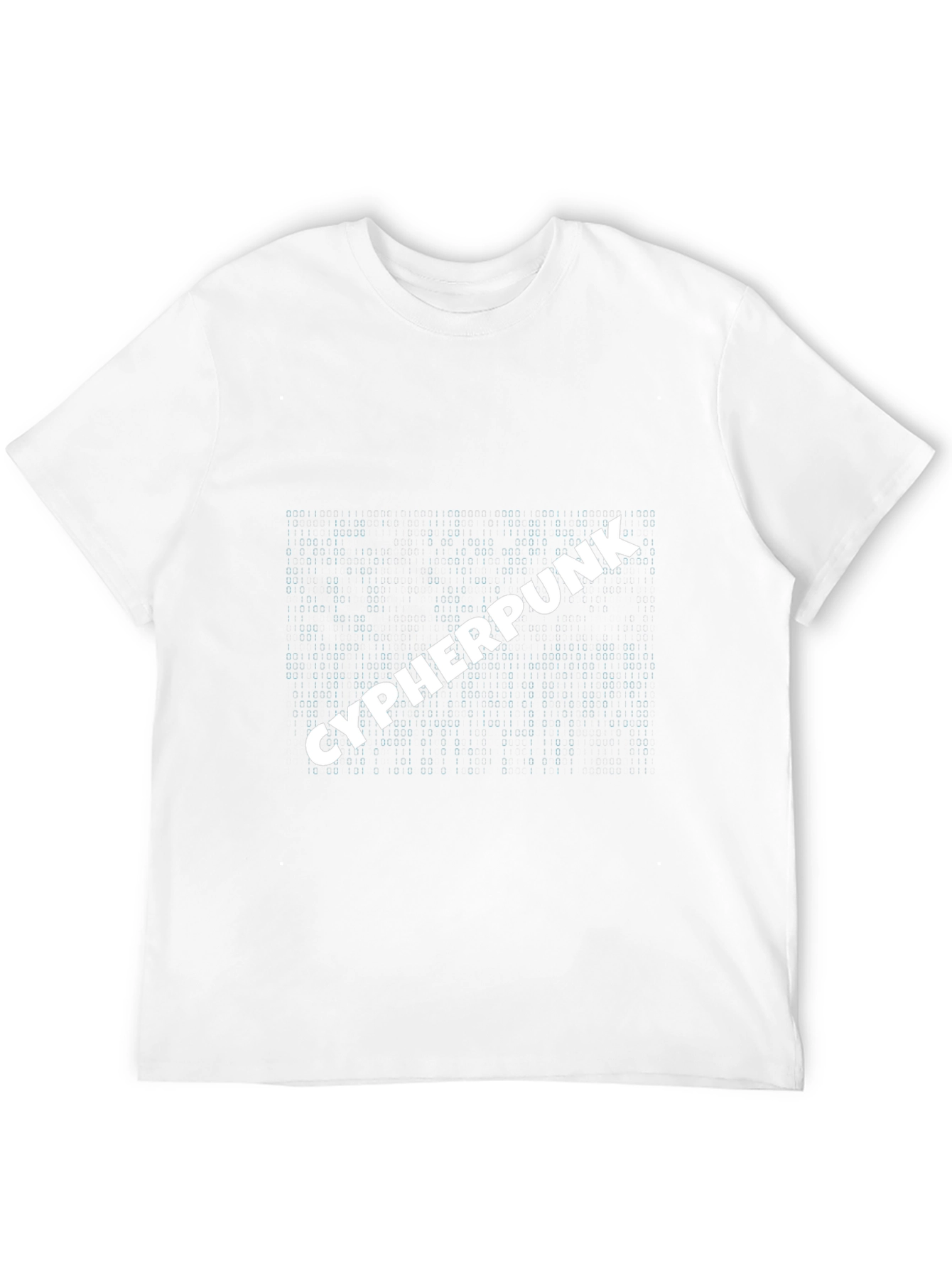 Cyberpunk Style T-Shirt: Matrix Code Design