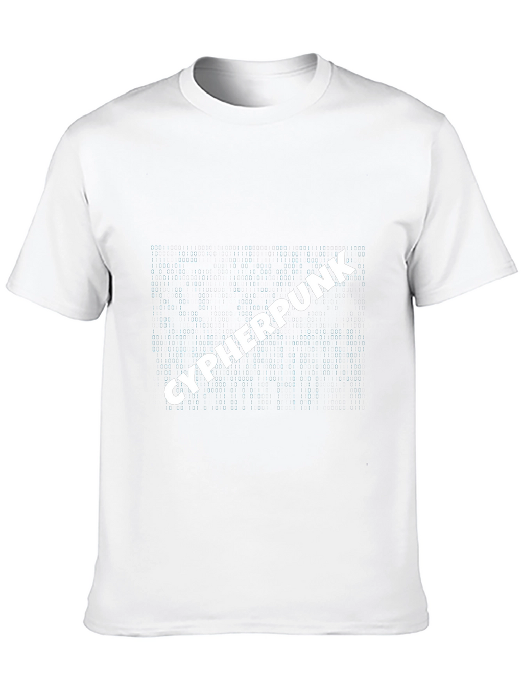Cyberpunk Style T-Shirt: Matrix Code Design