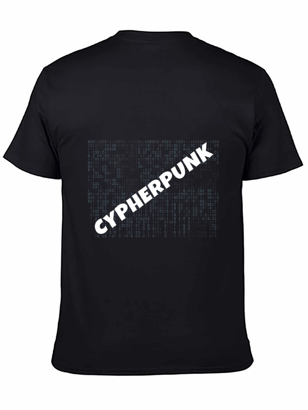 Cyberpunk Style T-Shirt: Matrix Code Design