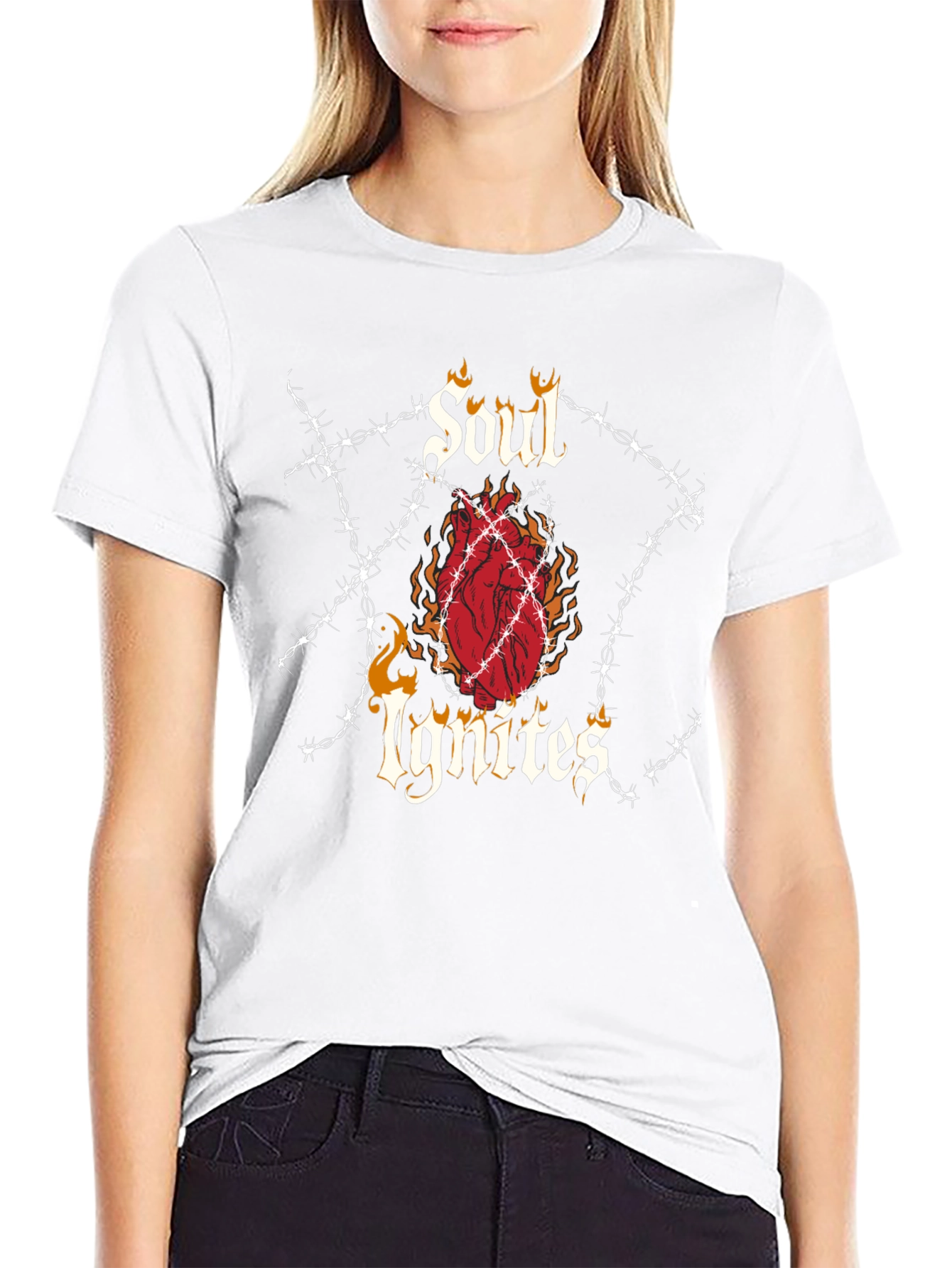 Soul Ignites Graphic Tee - Edgy Style