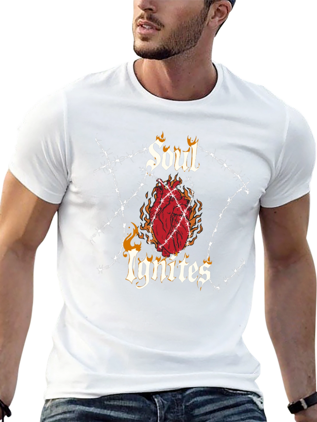 Soul Ignites Graphic Tee - Edgy Style