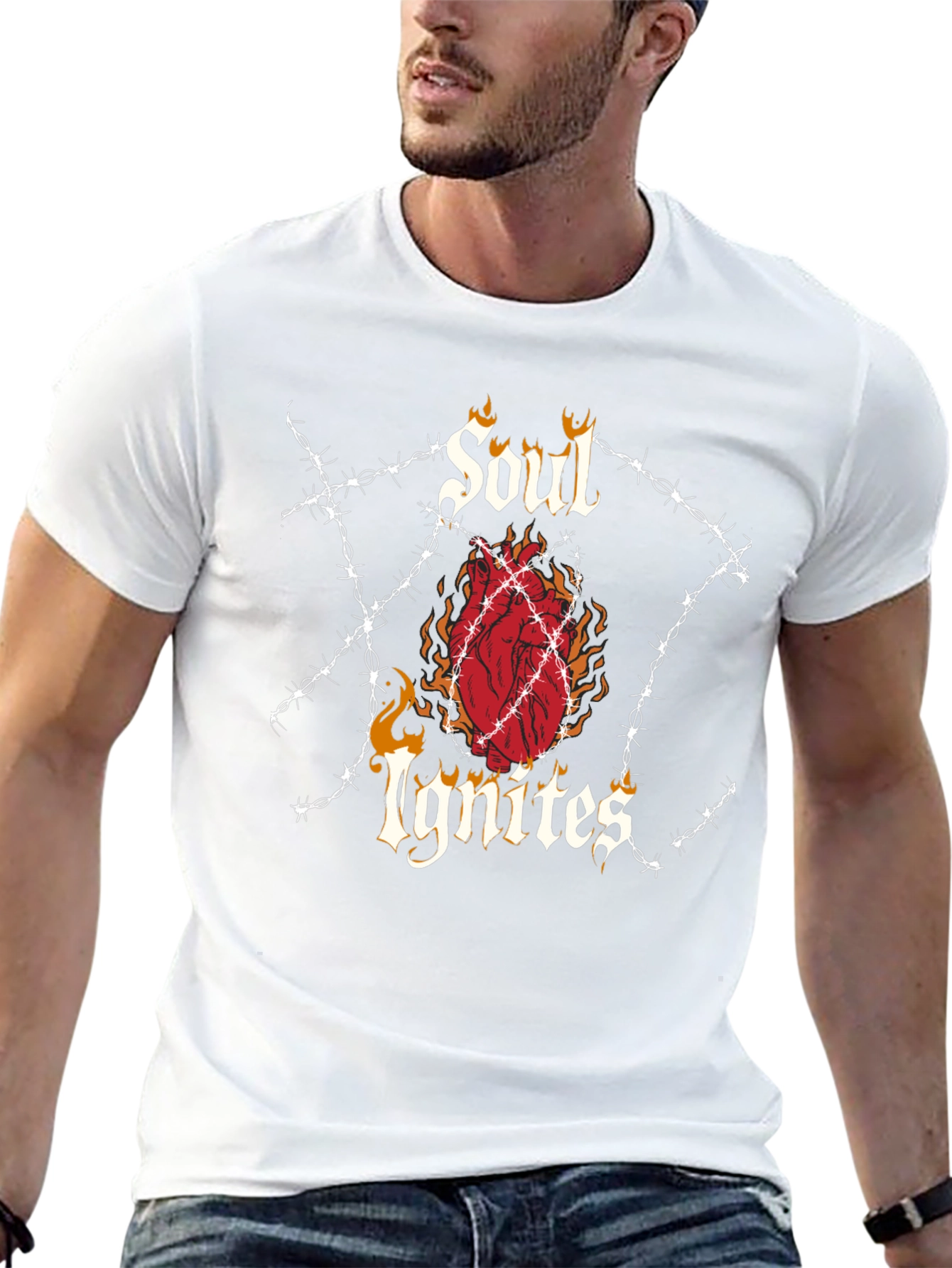 Soul Ignites Graphic Tee - Edgy Style