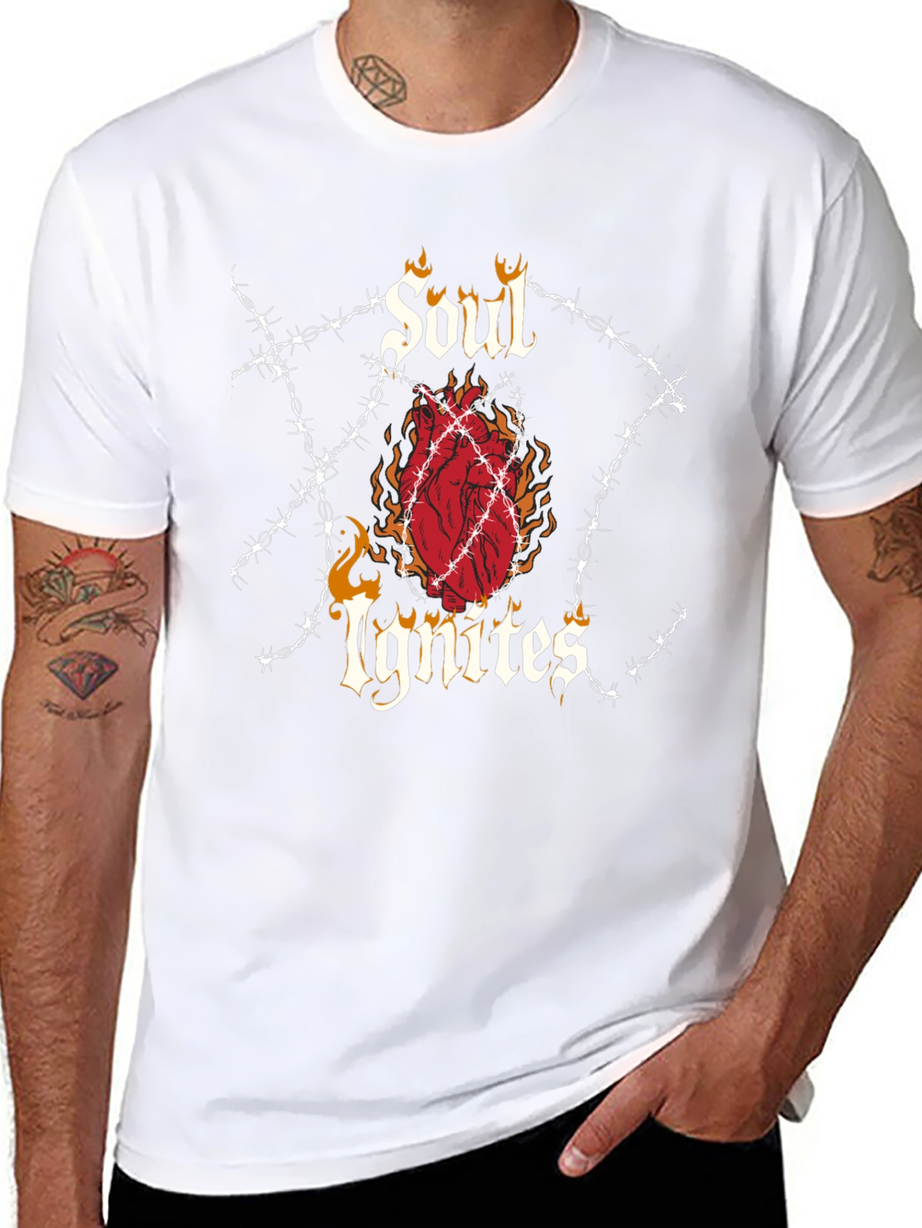 Soul Ignites Graphic Tee - Edgy Style