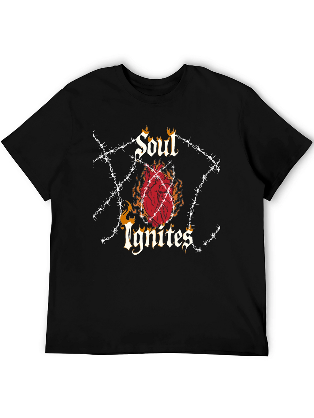 Soul Ignites Graphic Tee - Edgy Style