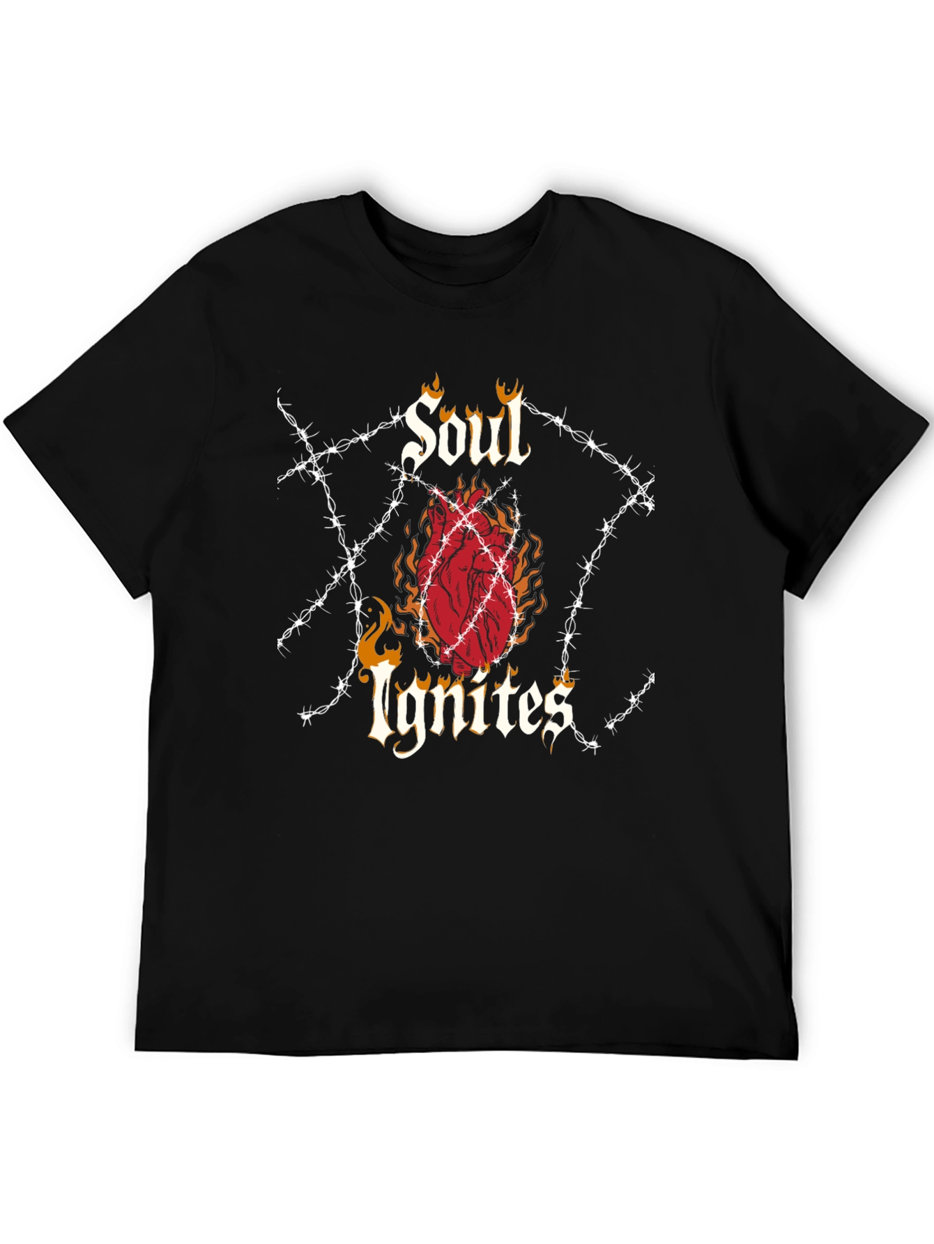 Soul Ignites Graphic Tee - Edgy Style