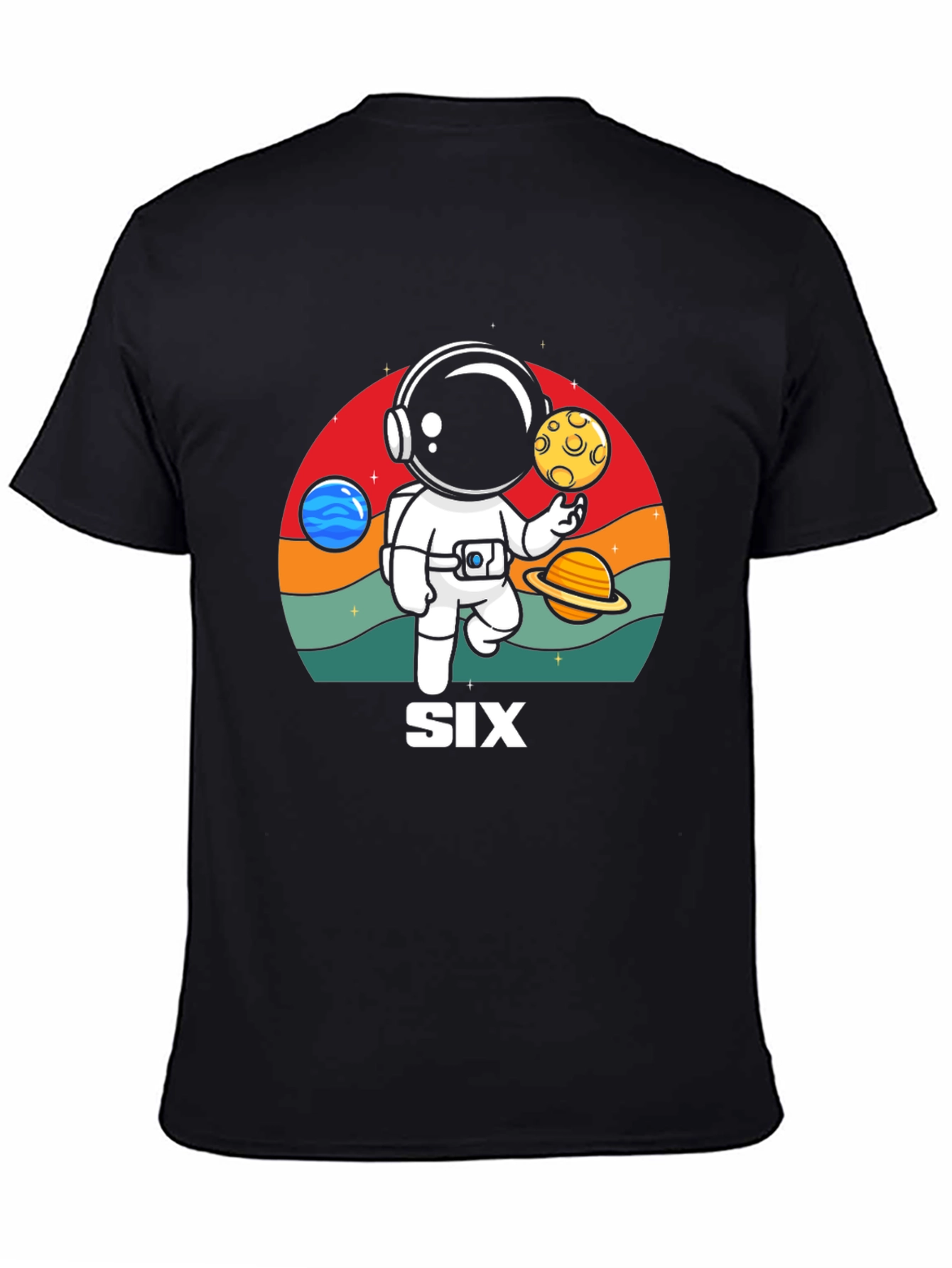 Astronaut Six Birthday T-Shirt