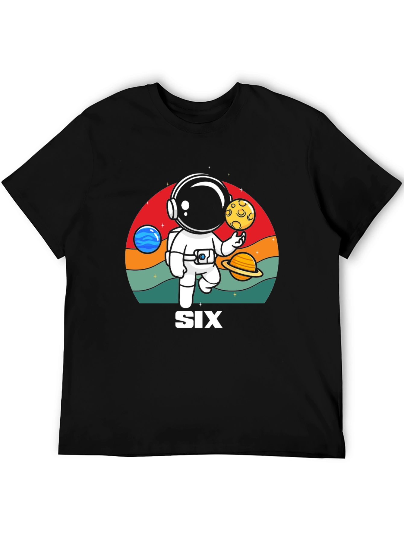 Astronaut Six Birthday T-Shirt