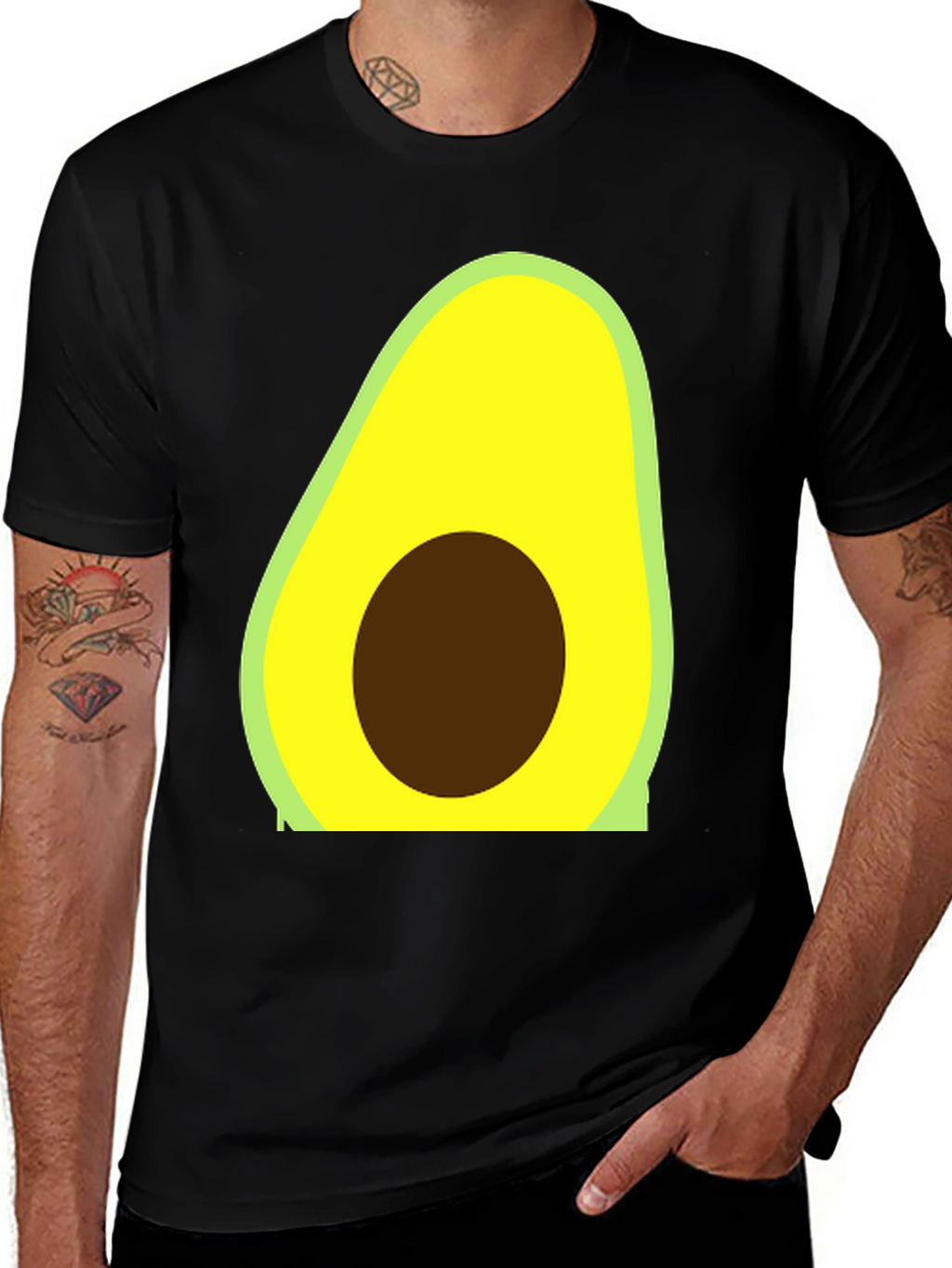 Avocado Graphic Tee - Trendy Casual Style