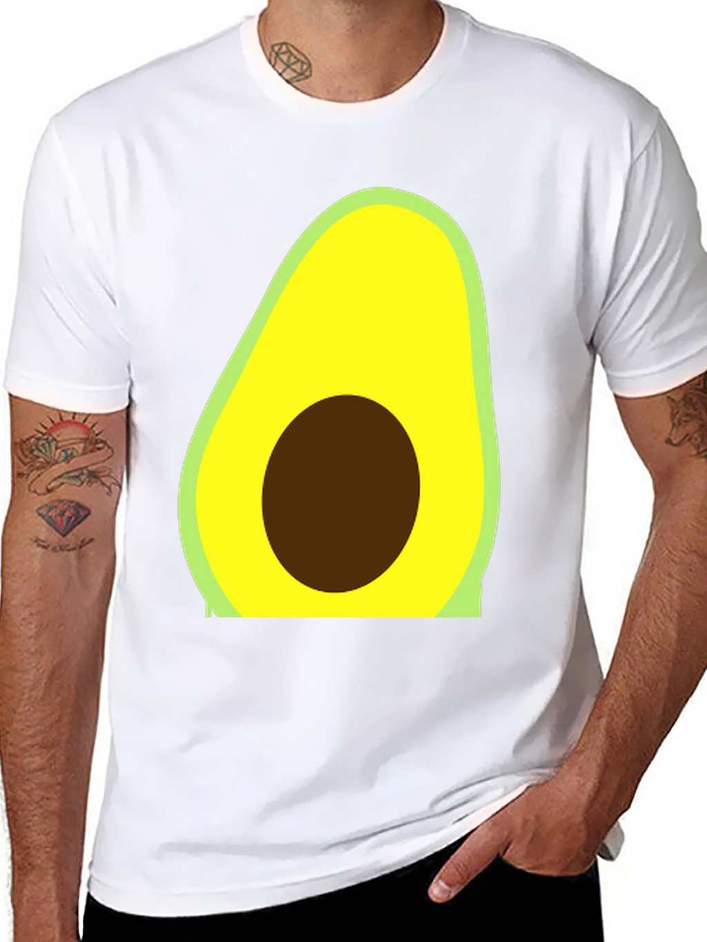 Avocado Graphic Tee - Trendy Casual Style