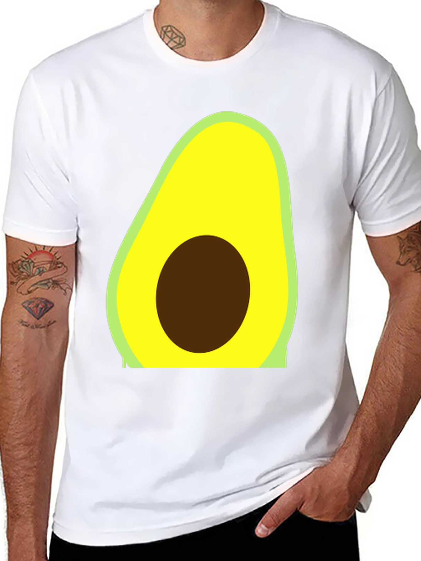 Avocado Graphic Tee - Trendy Casual Style