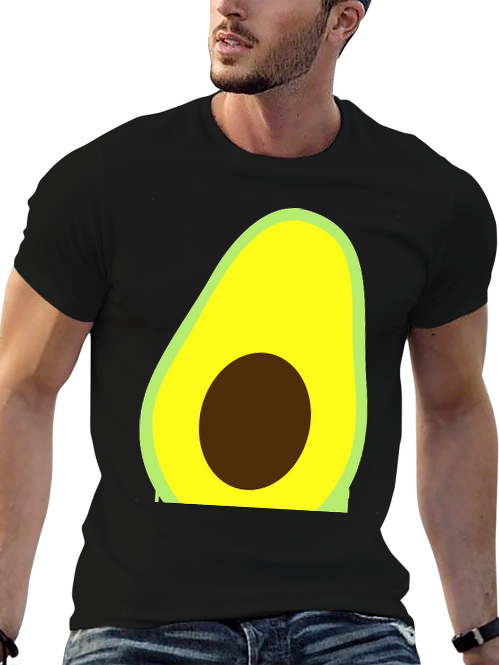 Avocado Graphic Tee - Trendy Casual Style