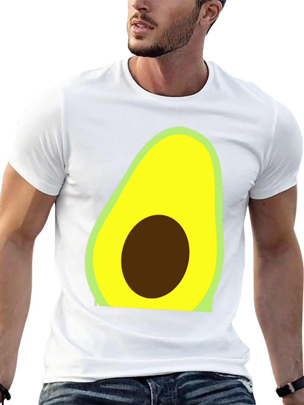 Avocado Graphic Tee - Trendy Casual Style
