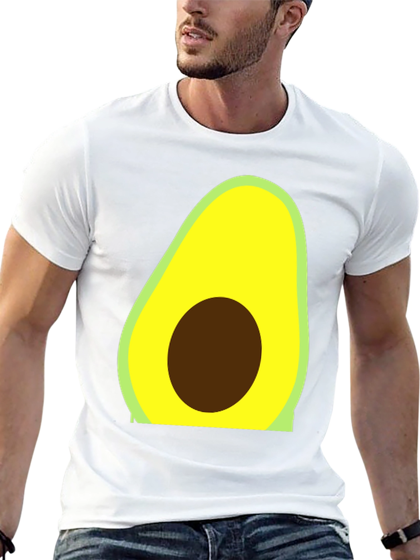 Avocado Graphic Tee - Trendy Casual Style