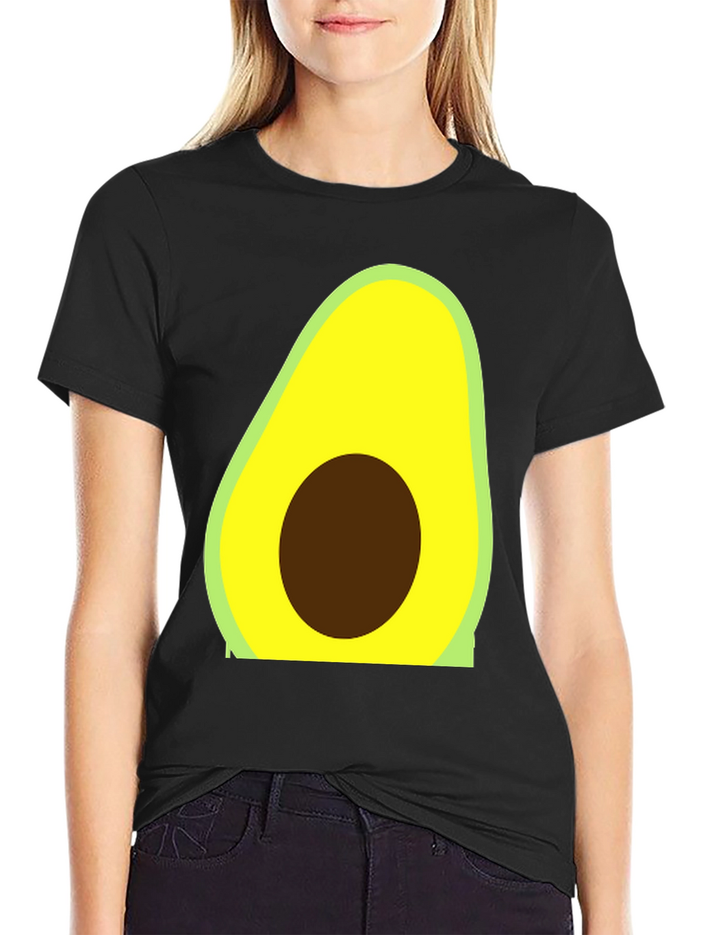 Avocado Graphic Tee - Trendy Casual Style
