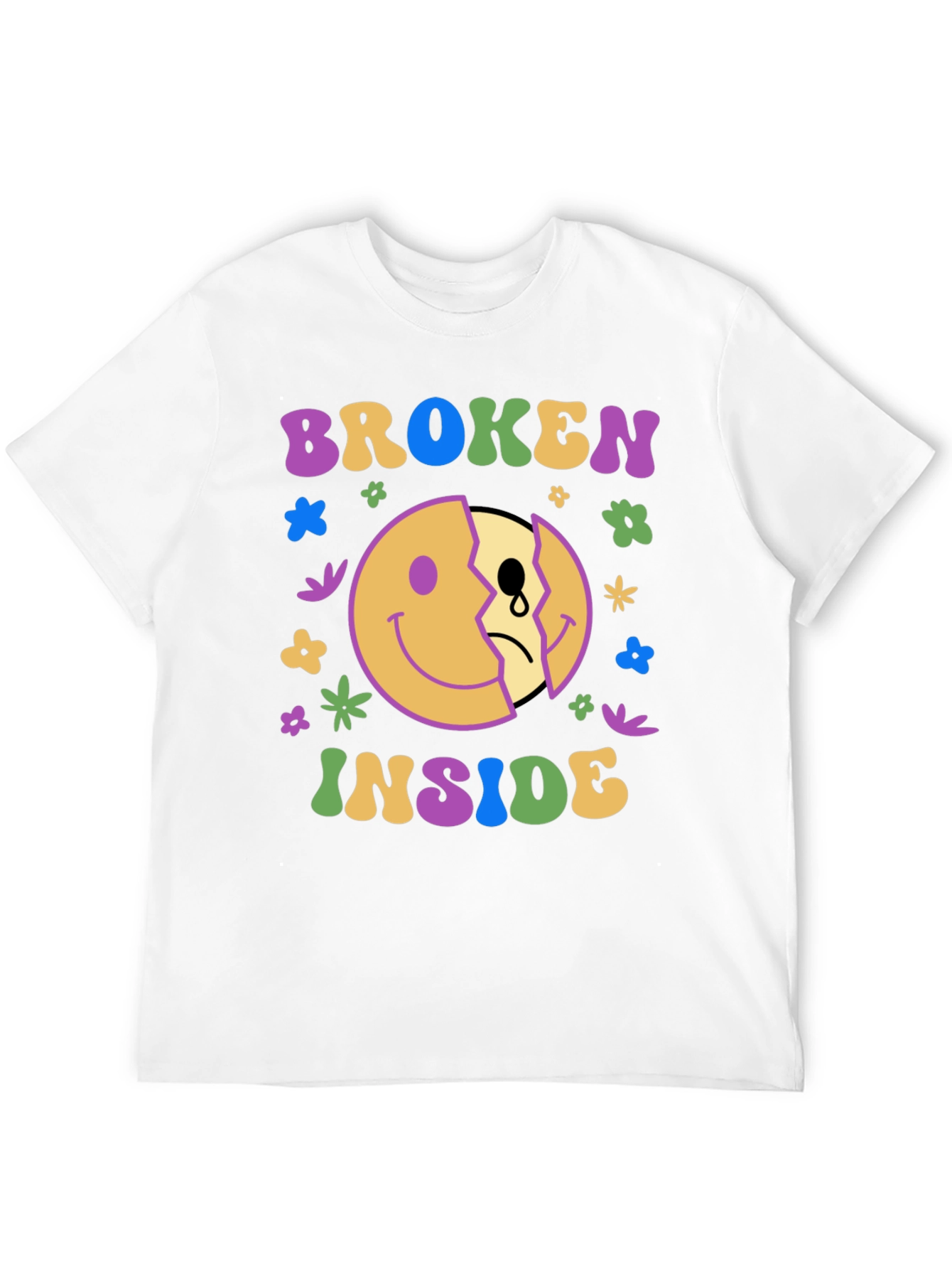 Broken Inside Graphic Tee - Trendy Comfort