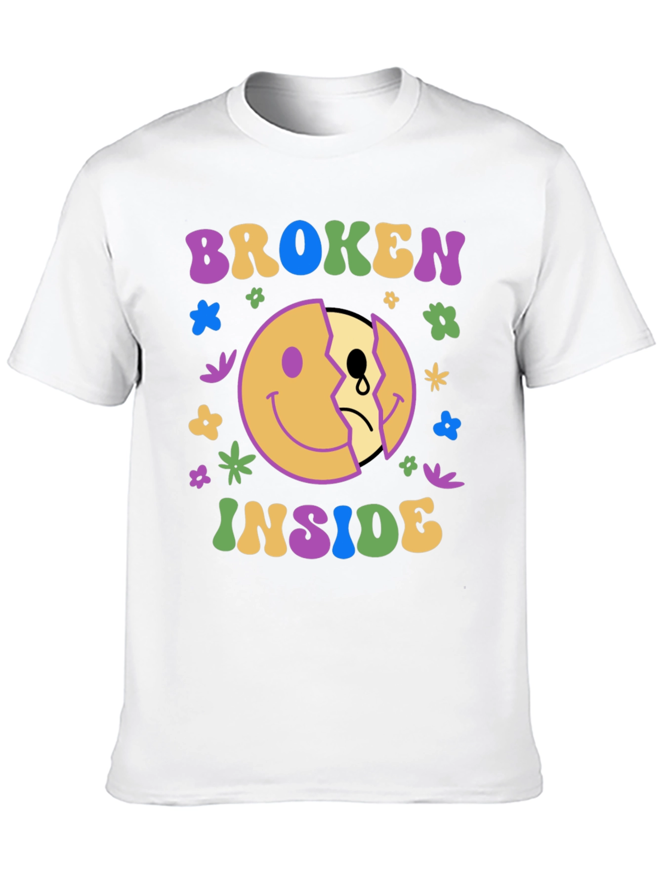 Broken Inside Graphic Tee - Trendy Comfort