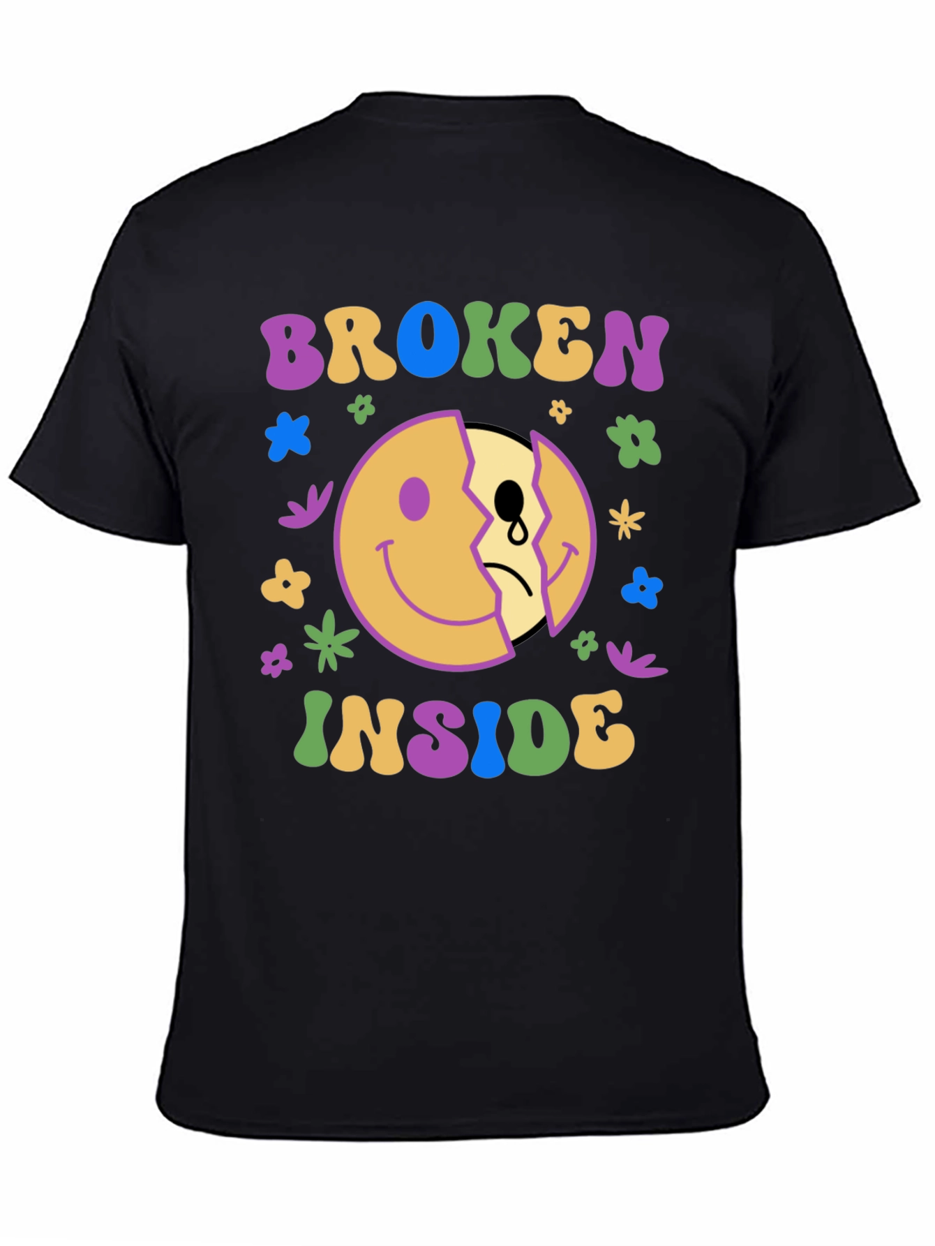 Broken Inside Graphic Tee - Trendy Comfort