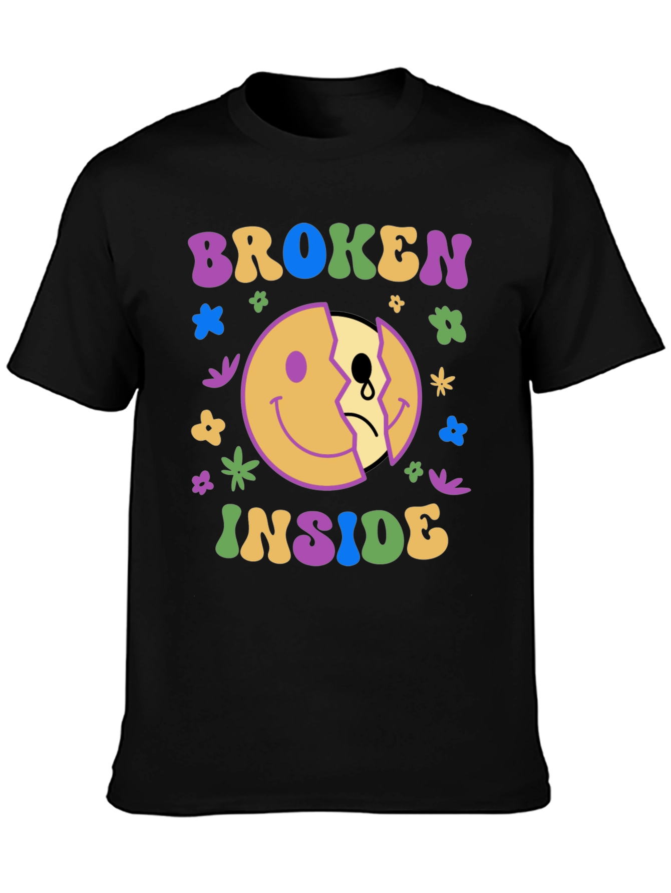 Broken Inside Graphic Tee - Trendy Comfort