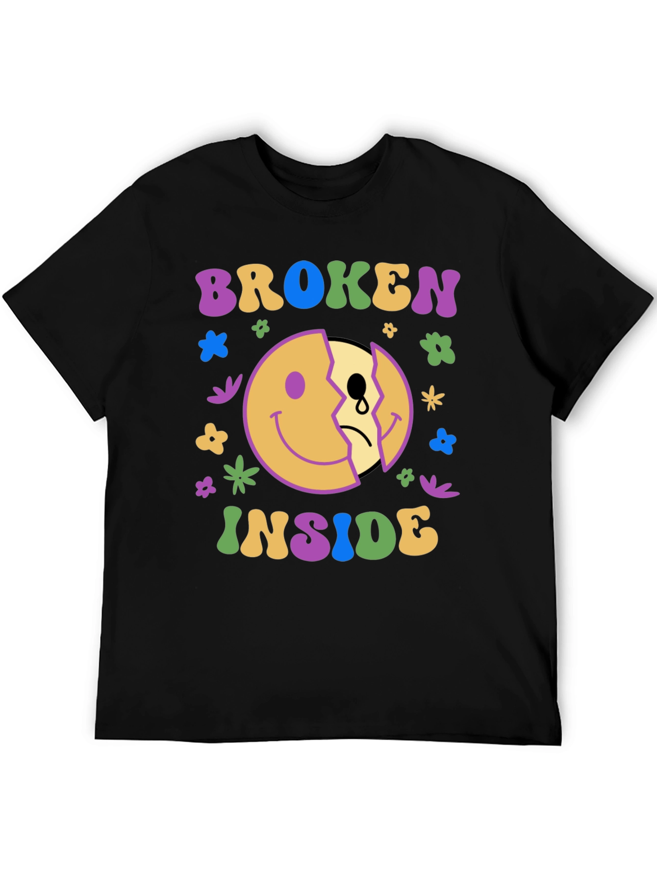 Broken Inside Graphic Tee - Trendy Comfort