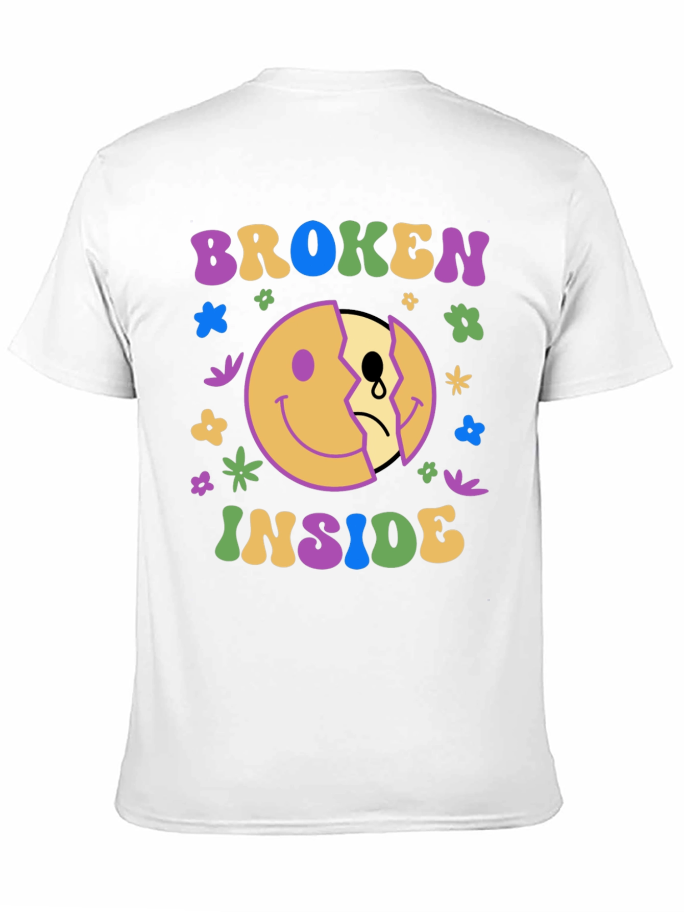 Broken Inside Graphic Tee - Trendy Comfort