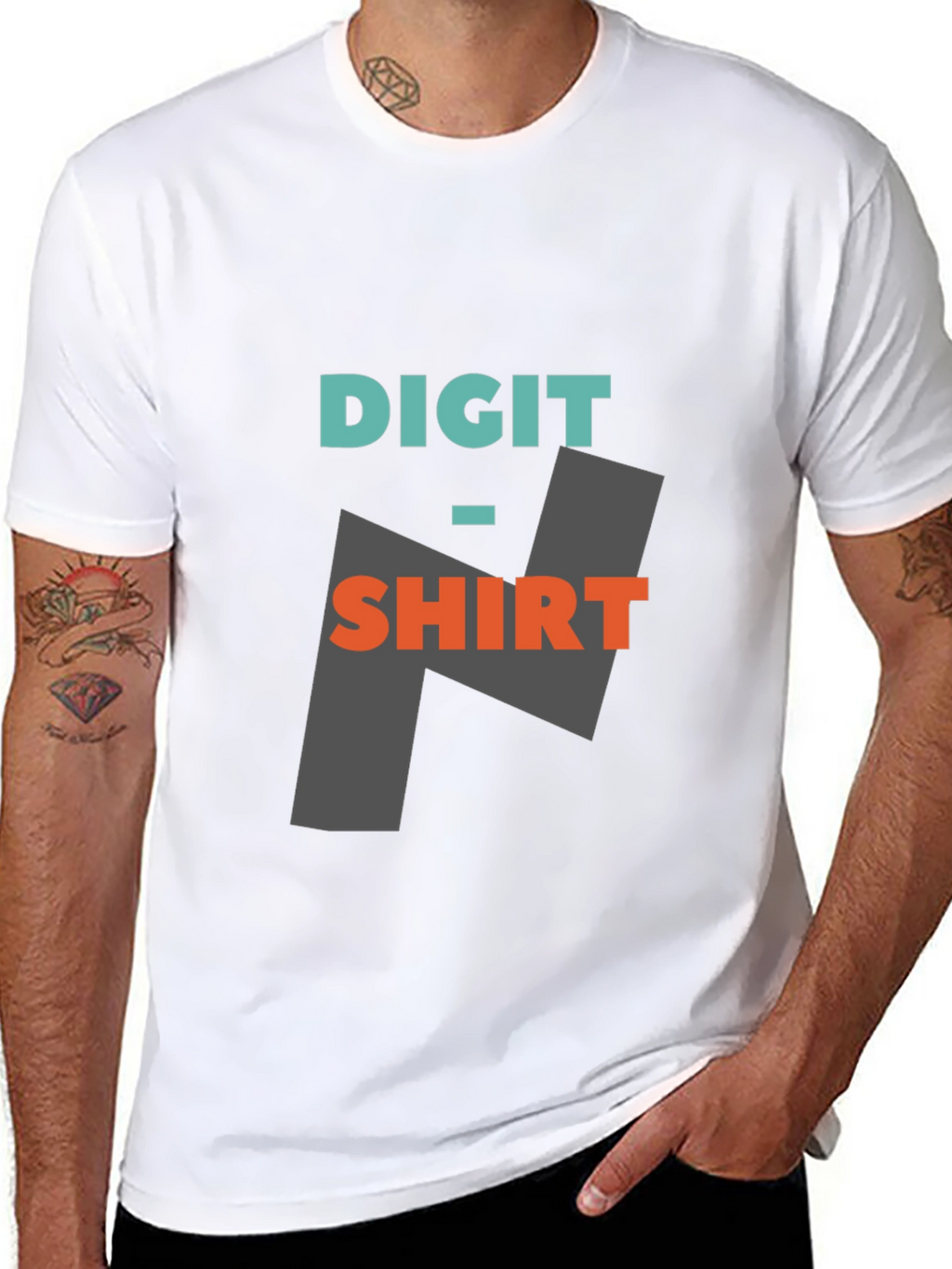 Digit-Shirt Graphic Tee - Modern Casual Wear
