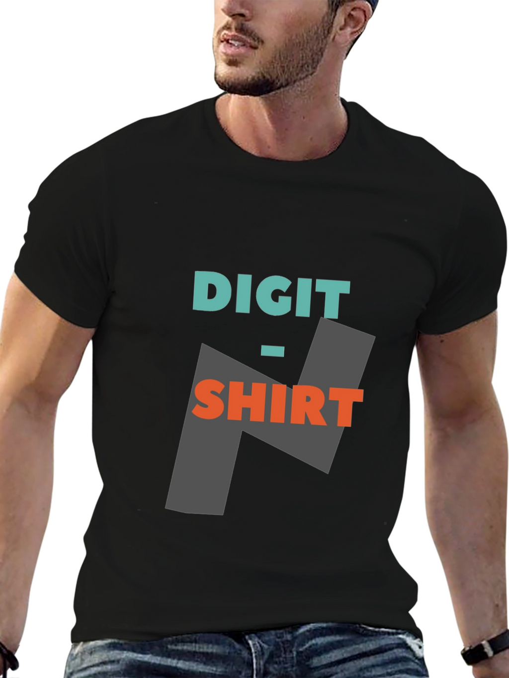 Digit-Shirt Graphic Tee - Modern Casual Wear