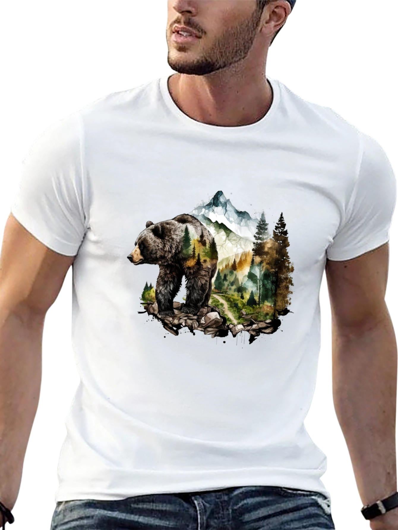 Bear Mountain Graphic Tee - Nature Inspired Design